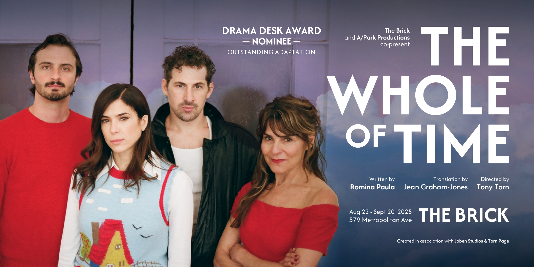 Campaign cover image for THE WHOLE OF TIME @ The Brick