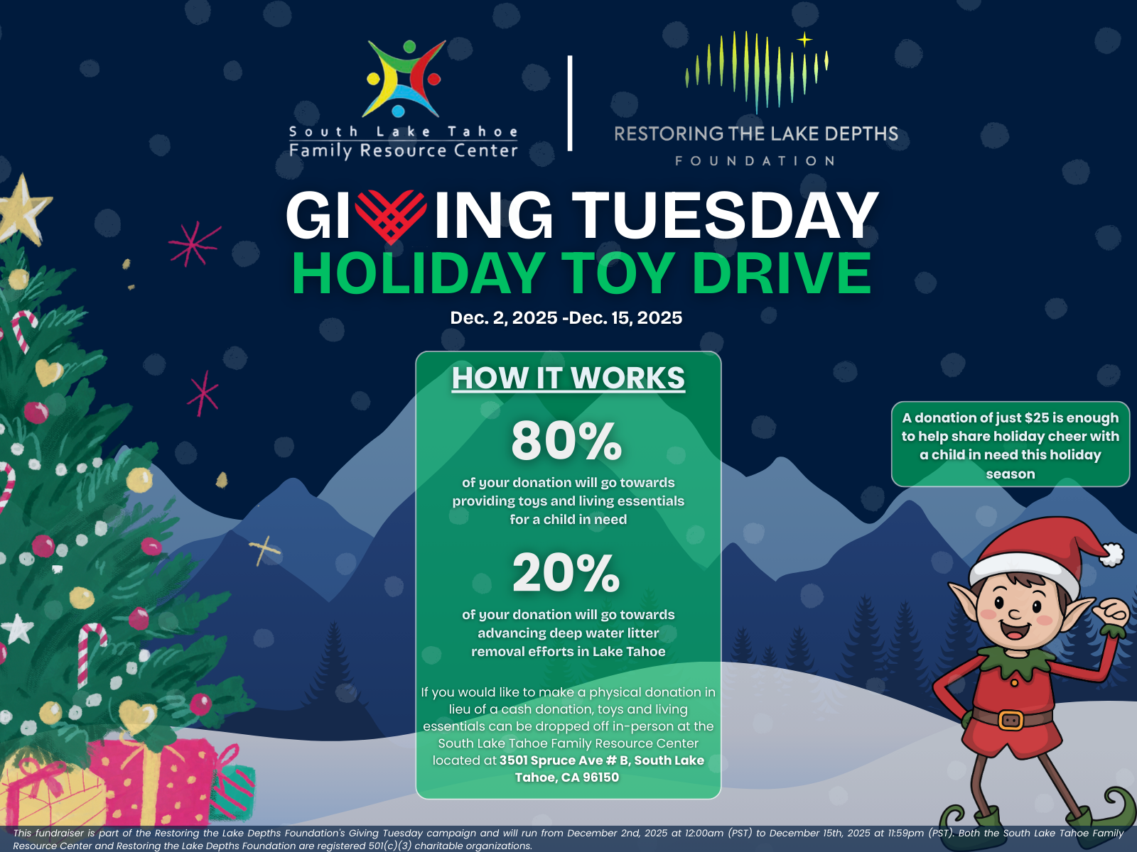 Campaign cover image for Giving Tuesday Holiday Toy Drive