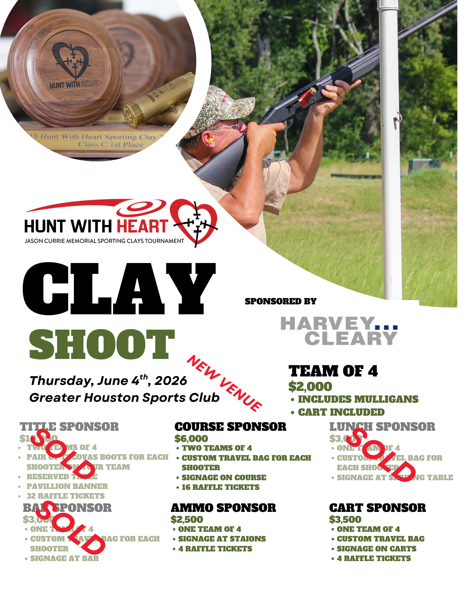 Campaign cover image for 2026 Hunt with Heart Clay Shoot