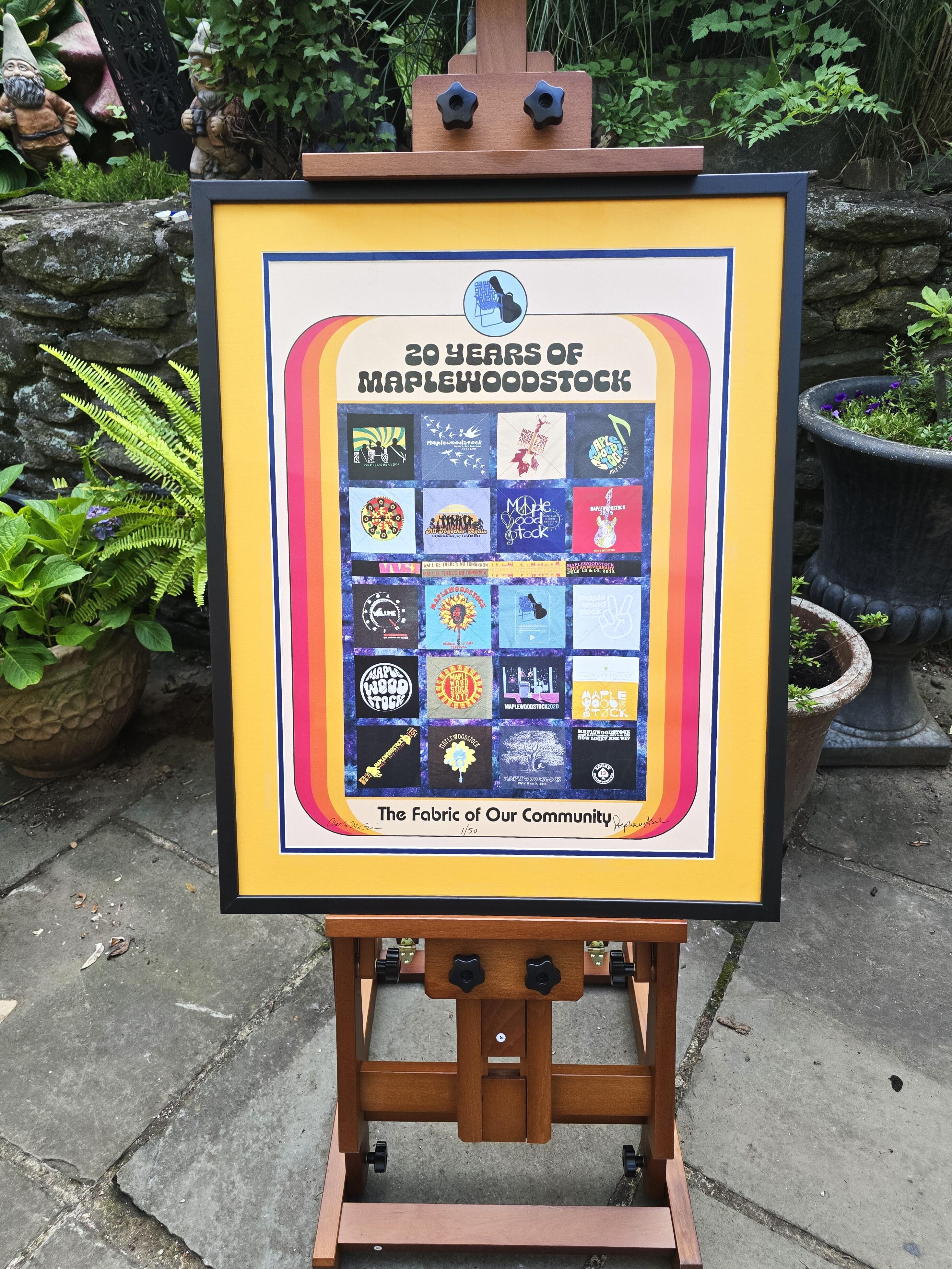 Campaign cover image for Auction for the #1 of 50 Signed, Framed, Limited Edition "20 Years Of Maplewoodstock" Poster