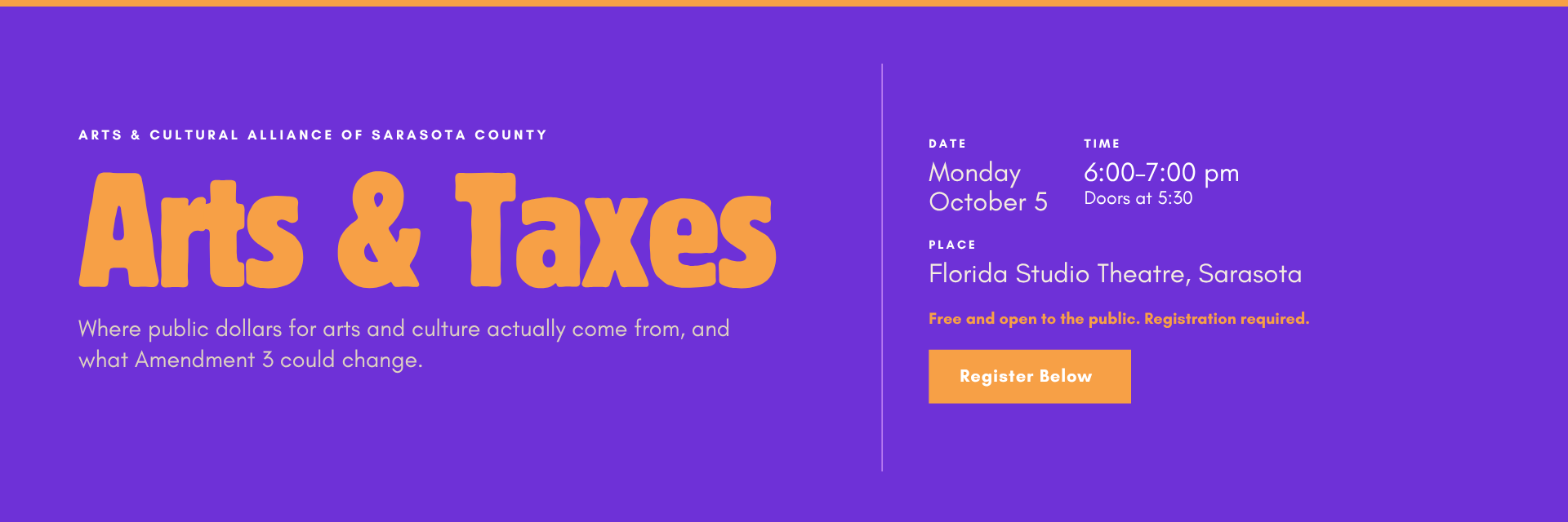 Campaign cover image for Arts & Taxes