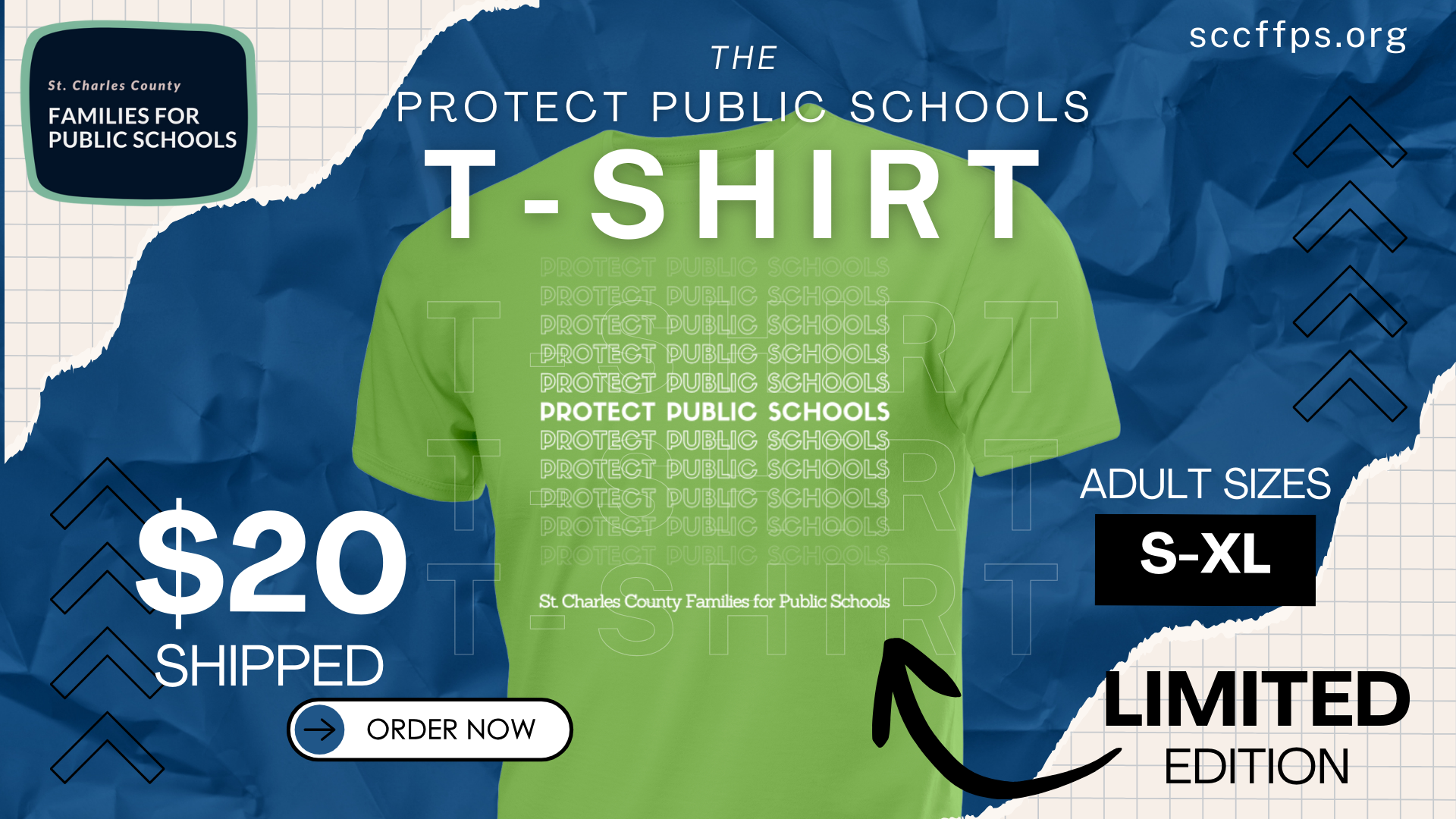 Campaign cover image for Protect Public Schools- And Look Good Doing It!