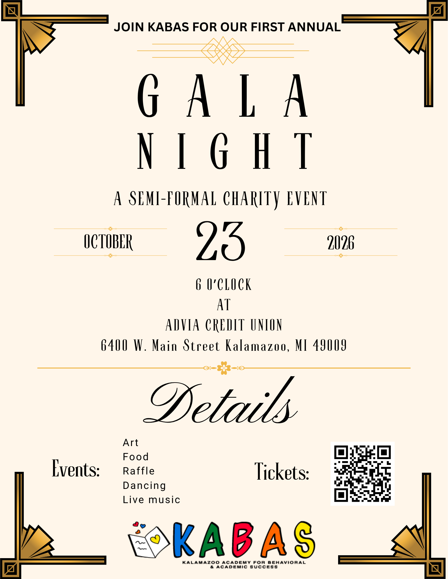 Campaign cover image for KABAS First Annual Gala