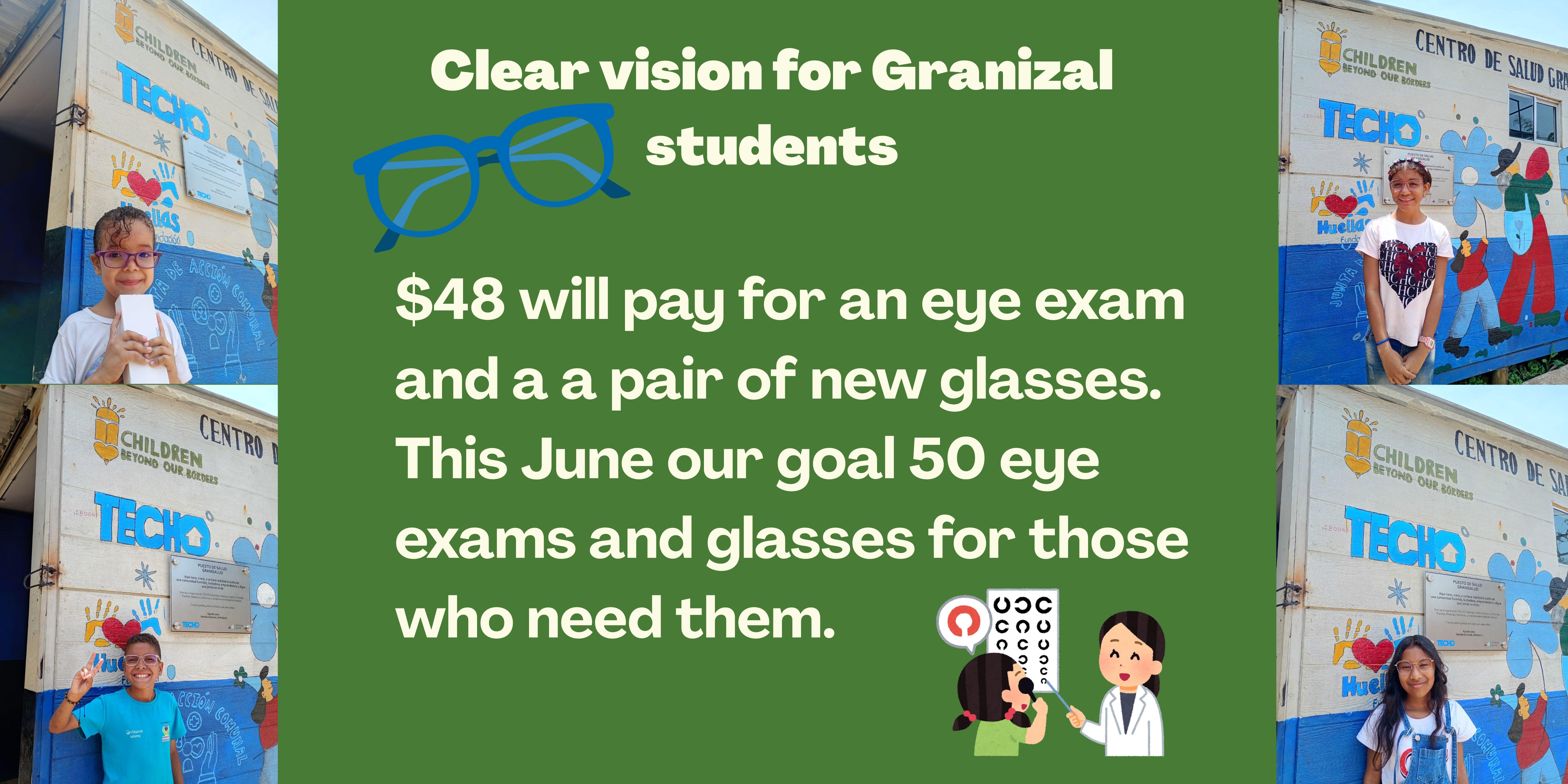 Campaign cover image for Clear vision for Granizal students