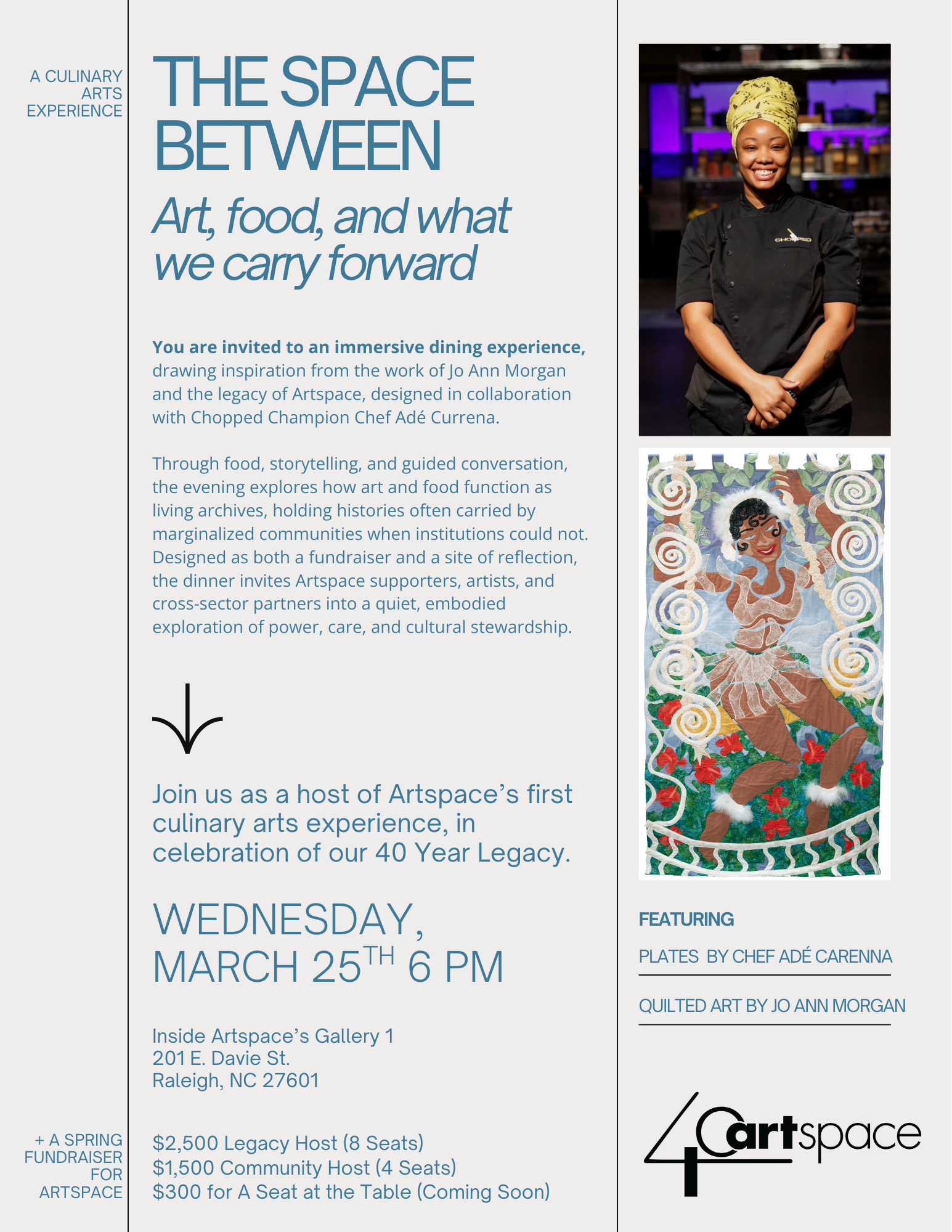 Campaign cover image for The Space Between: Artspace Legacy Dinner