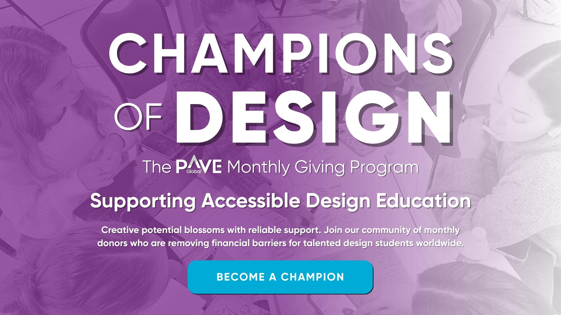 Campaign cover image for Champions of Design