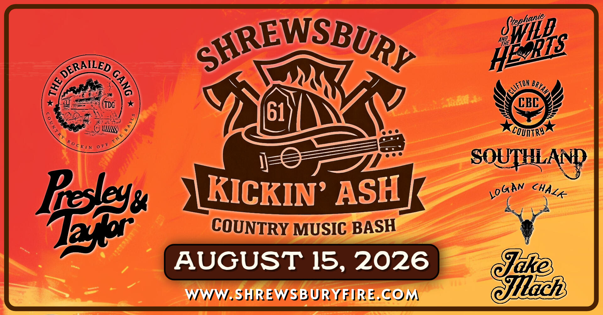 Campaign cover image for 2026 Shrewsbury Kickin' Ash Country Music Bash