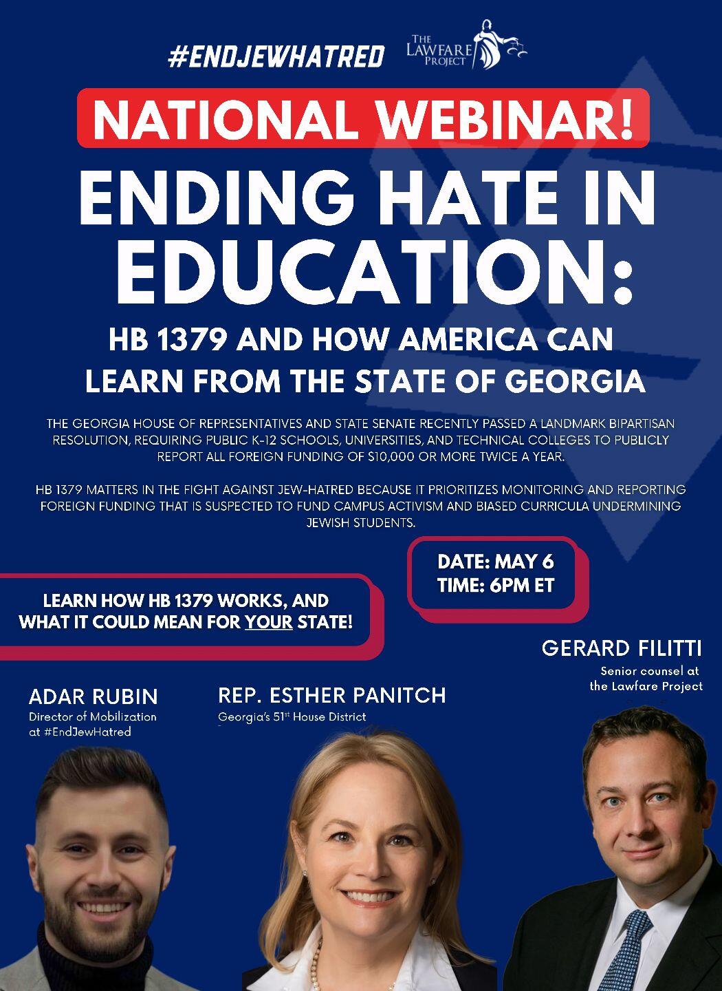 Campaign cover image for Webinar: Ending Hate in Education