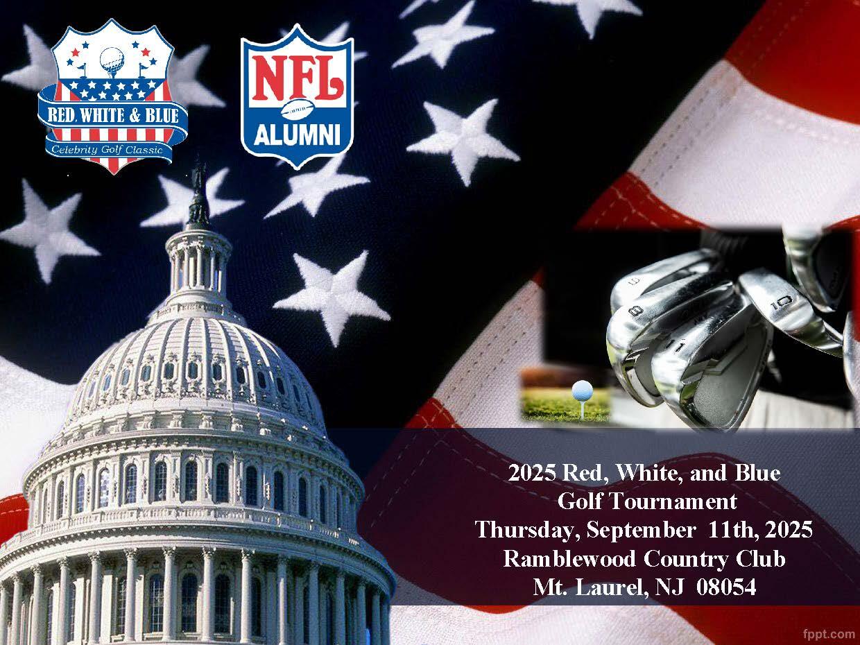 Campaign cover image for NFL Alumni Red, White & Blue Golf Classic 2025