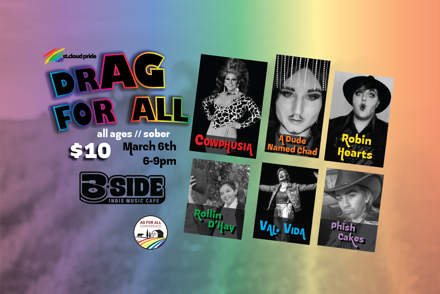 Campaign cover image for DRAG FOR ALL : An all ages drag event
