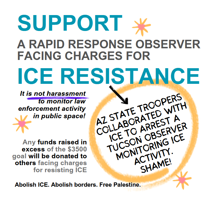 Campaign cover image for Support Rapid Response Observer Facing Charges