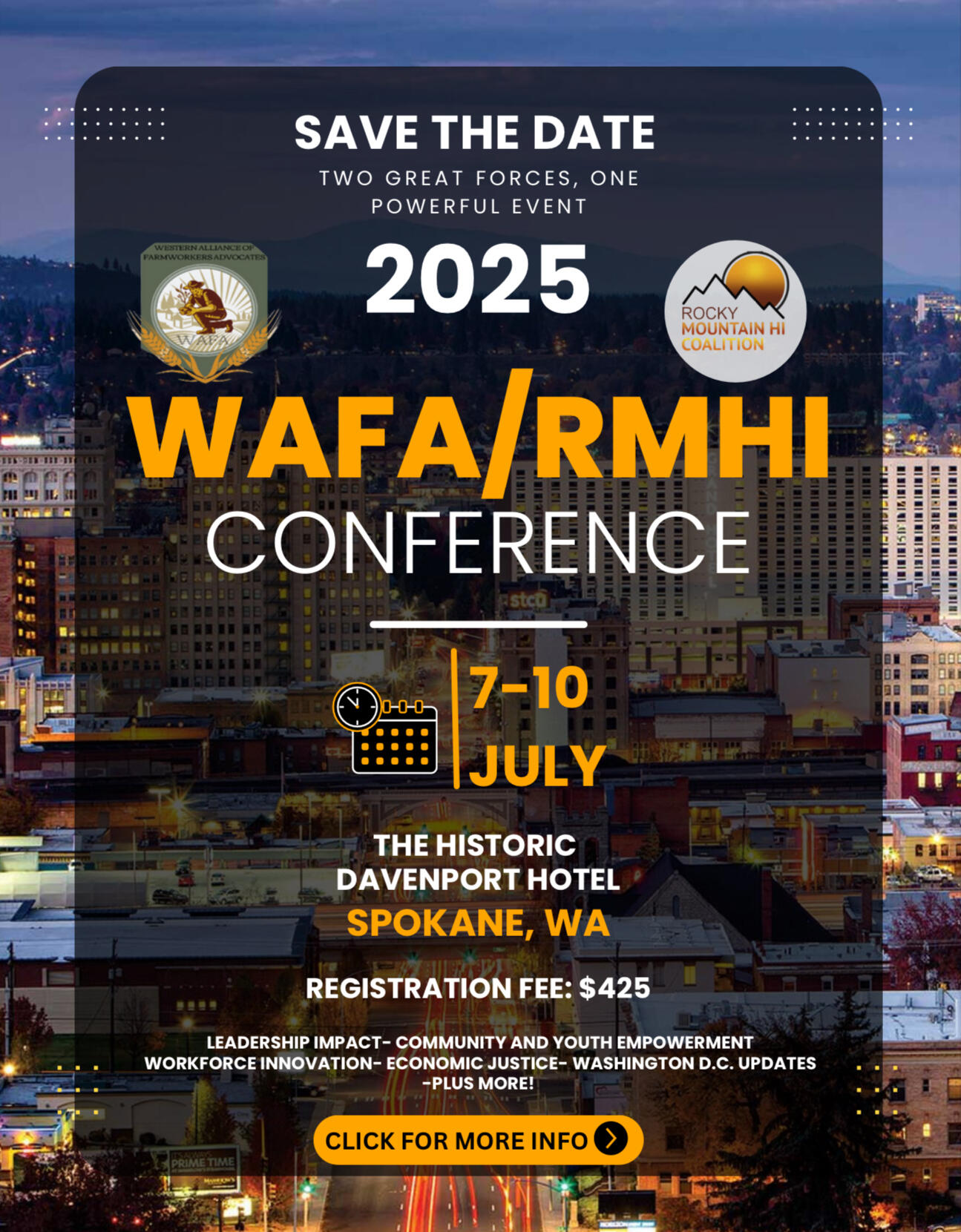 Campaign cover image for 2025 WAFA/RMHI Conference
