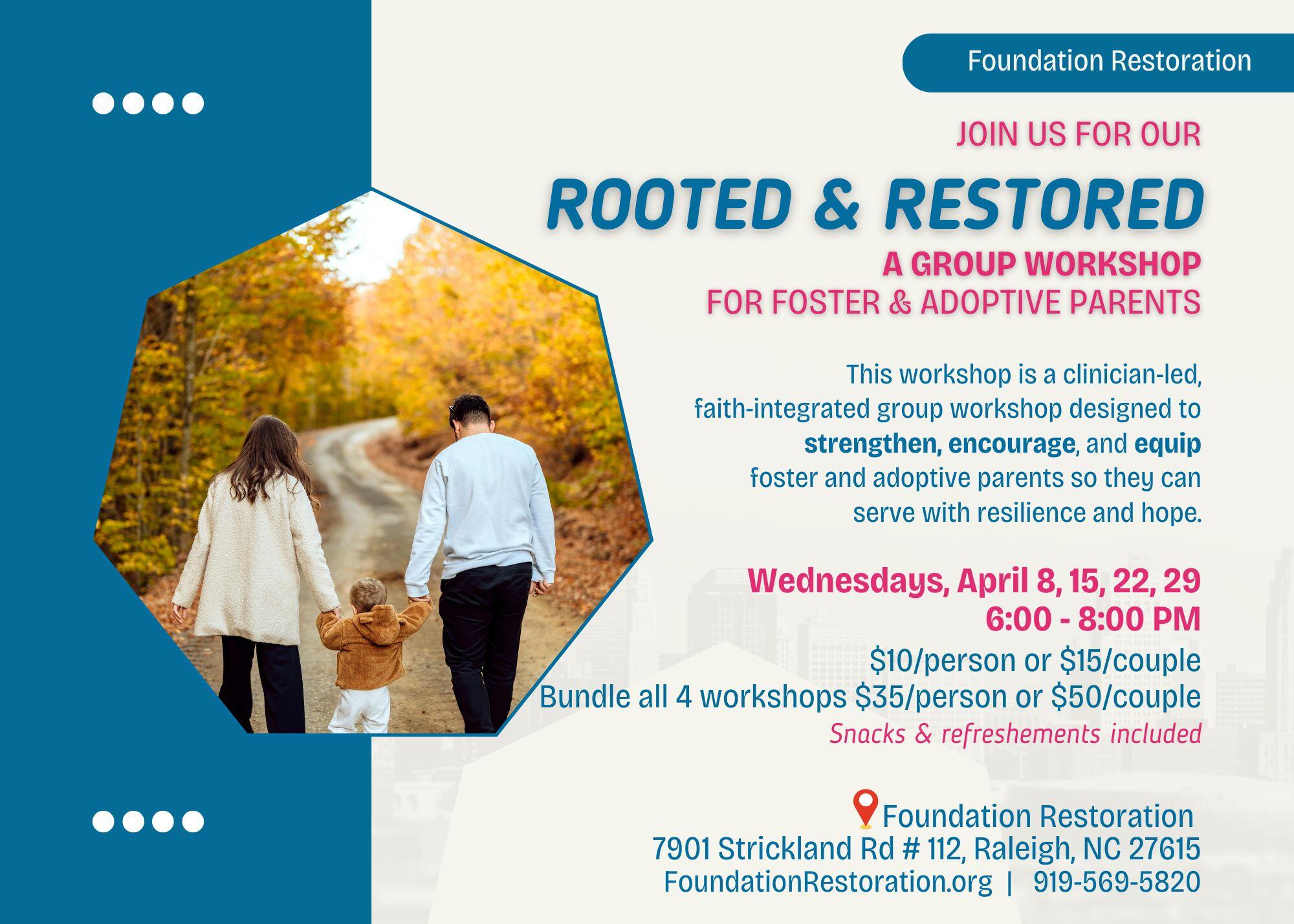 Campaign cover image for Rooted & Restored: A Group Workshop for Foster & Adoptive Families