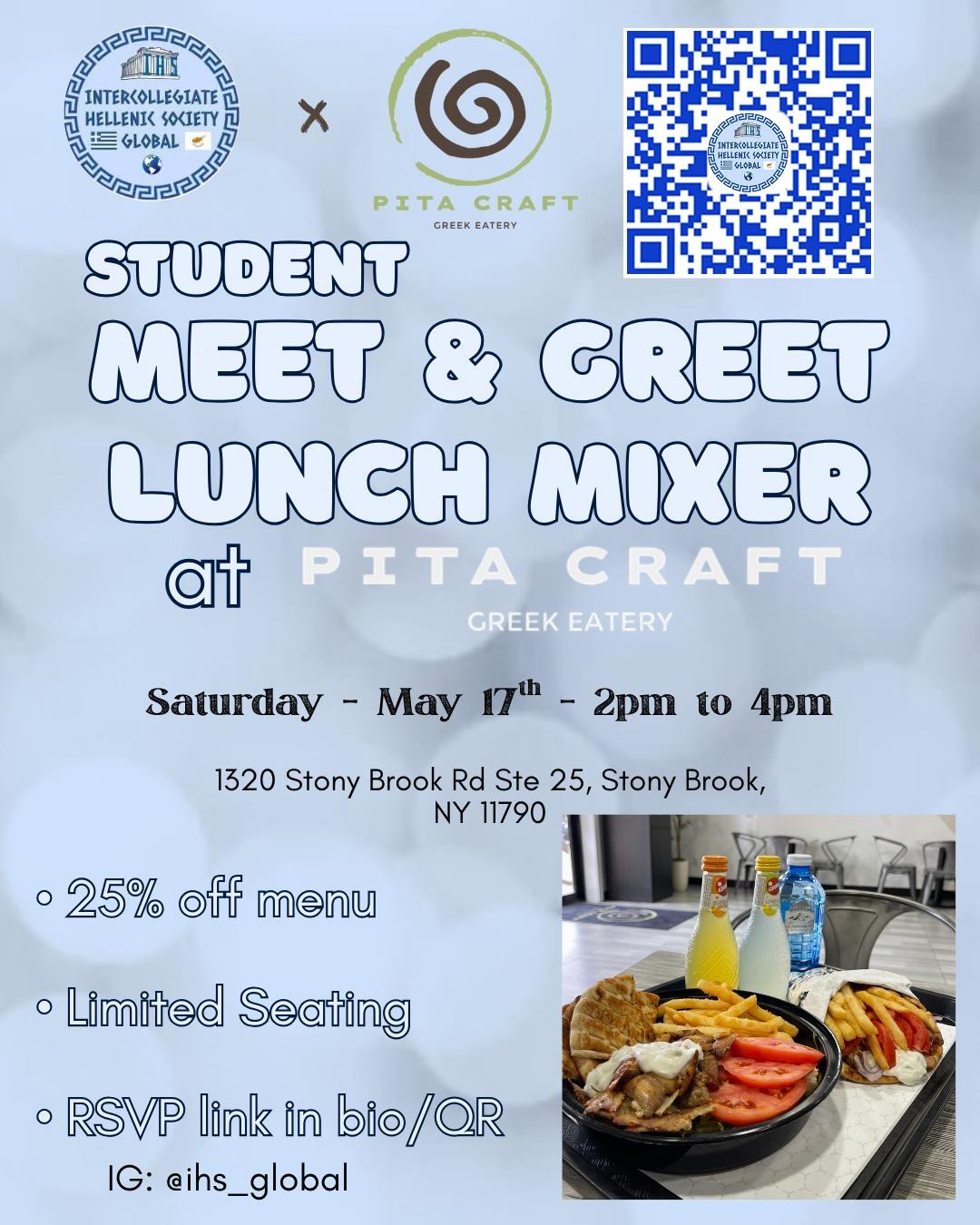 Campaign cover image for Pita Craft Greek & Cypriot Student Meet & Greet Lunch Mixer