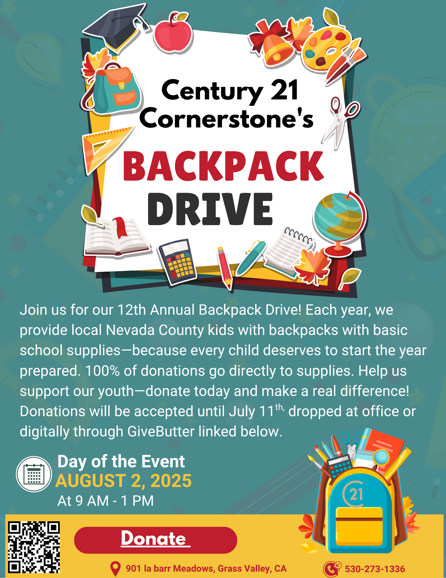 Campaign cover image for Backpack Drive 2025