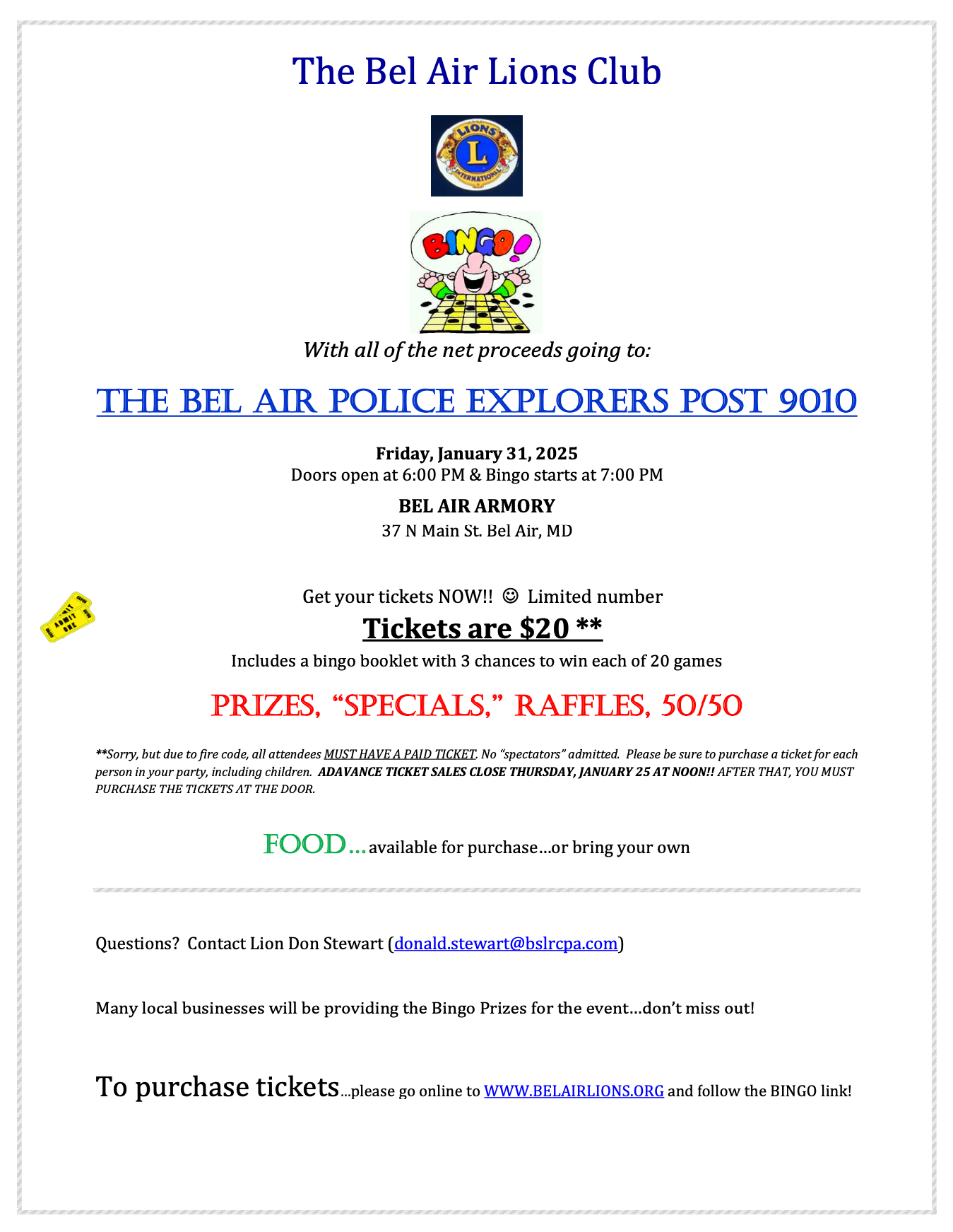 Campaign cover image for 2nd Annual Birdies for Bel Air Lions:  Virtual Golf Event