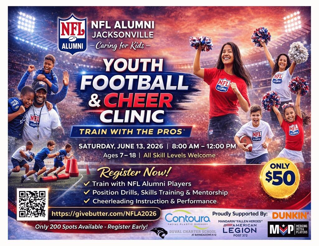 Campaign cover image for 2026 NFL Alumni Youth Football and Cheer Clinic