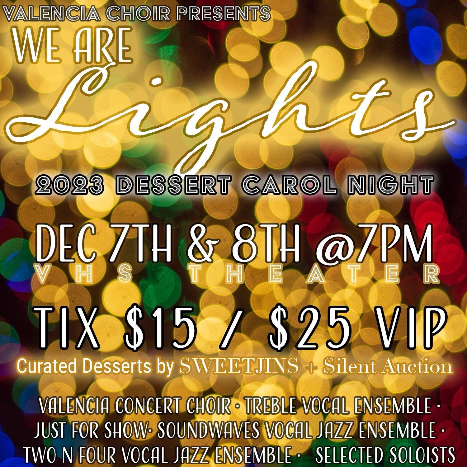 Campaign cover image for VHS Choir 2023 Dessert Carol Night