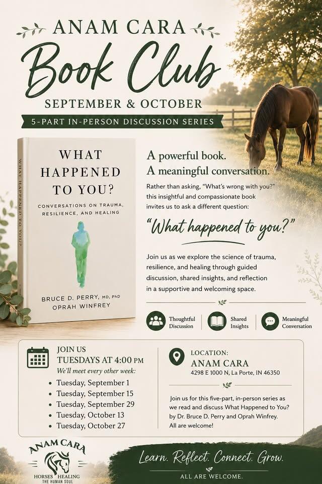 Campaign cover image for Anam Cara Book Club: What Happened to You? by Bruce D. Perry and Oprah Winfrey