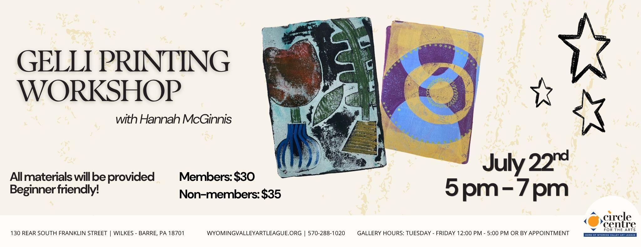 Campaign cover for Gelli Printing Workshop