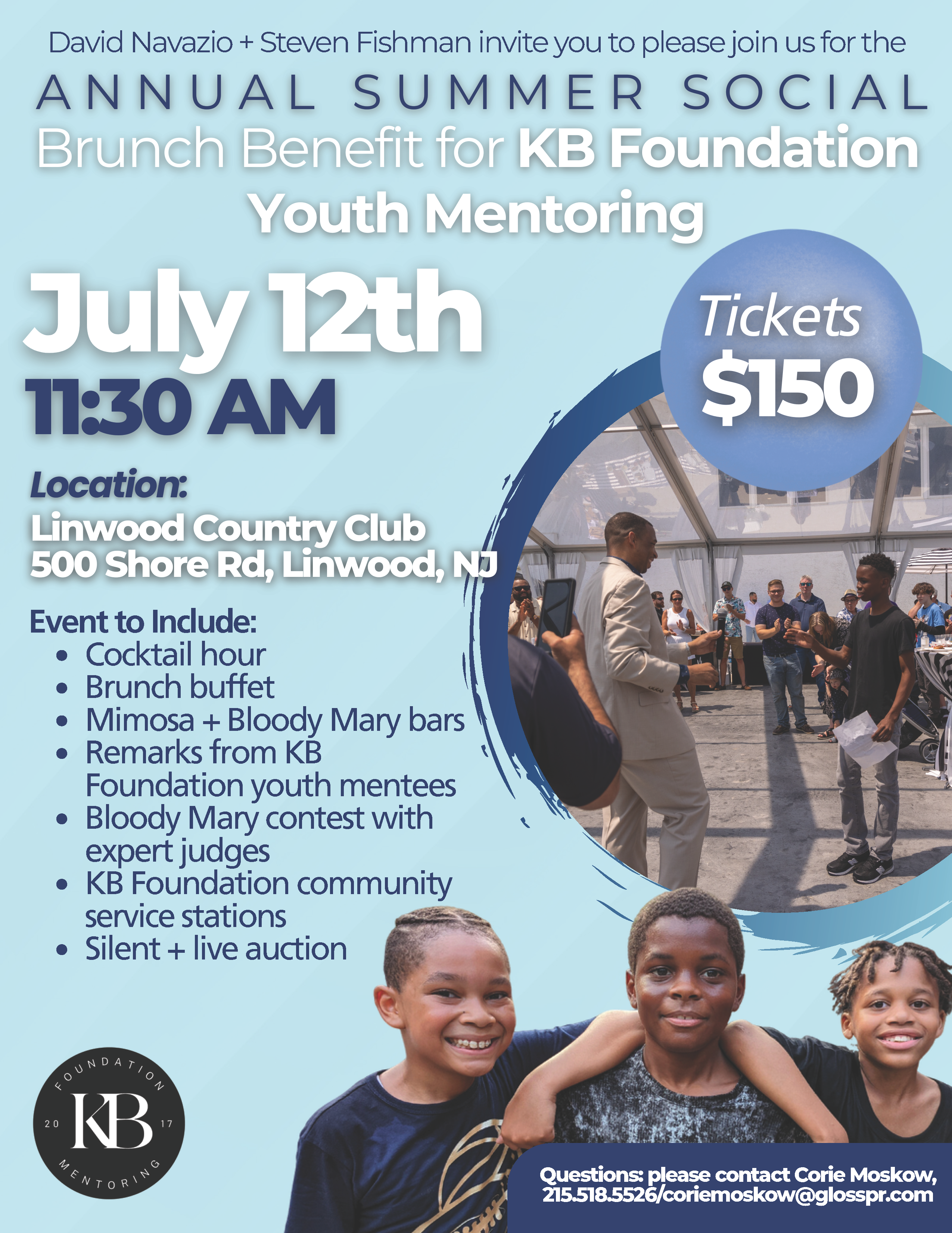 Campaign cover image for Summer Brunch 2025 Benefit for KB Foundation Youth Mentoring