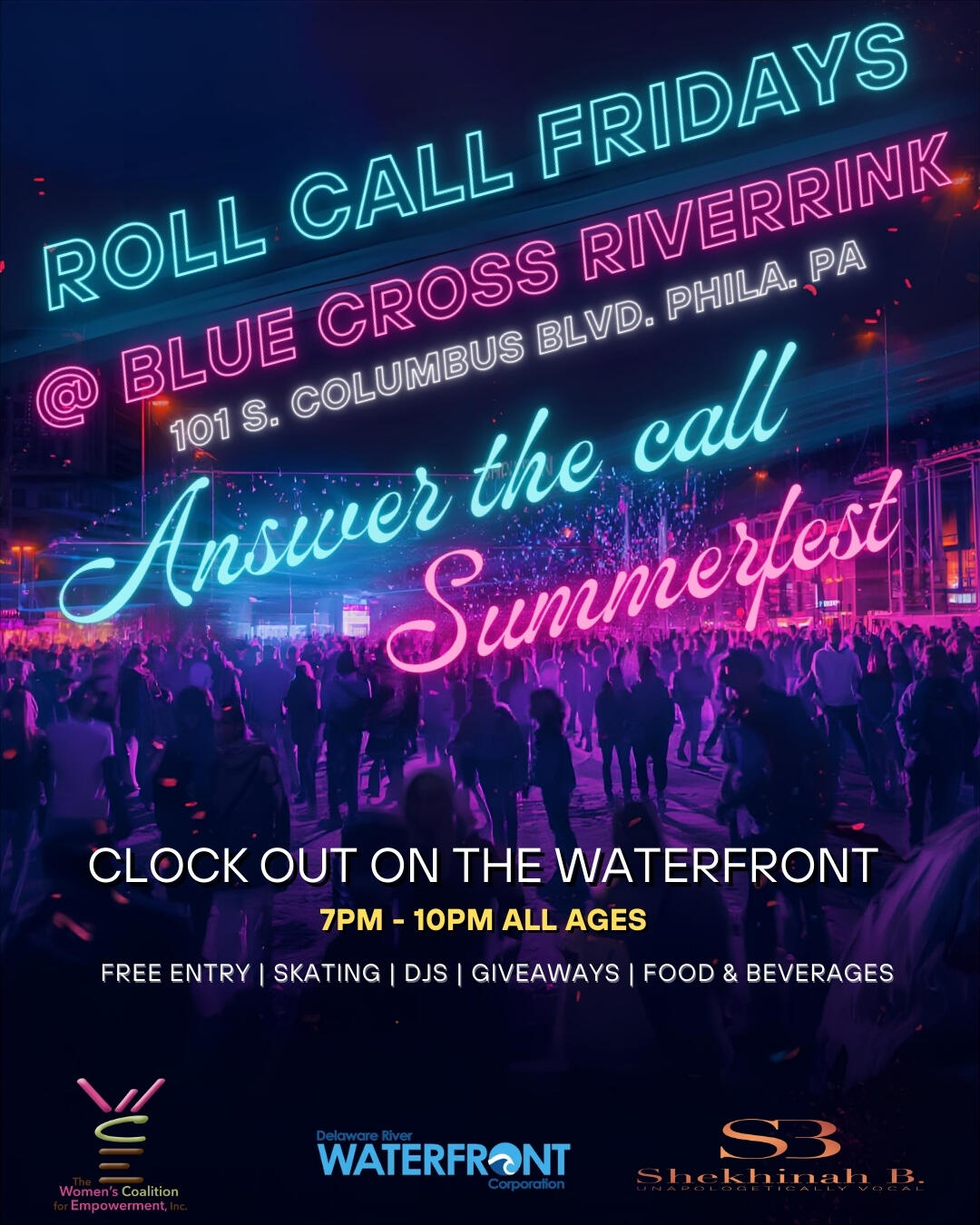 Campaign cover image for Roll Call Fridays @ Blue Cross Riverrink