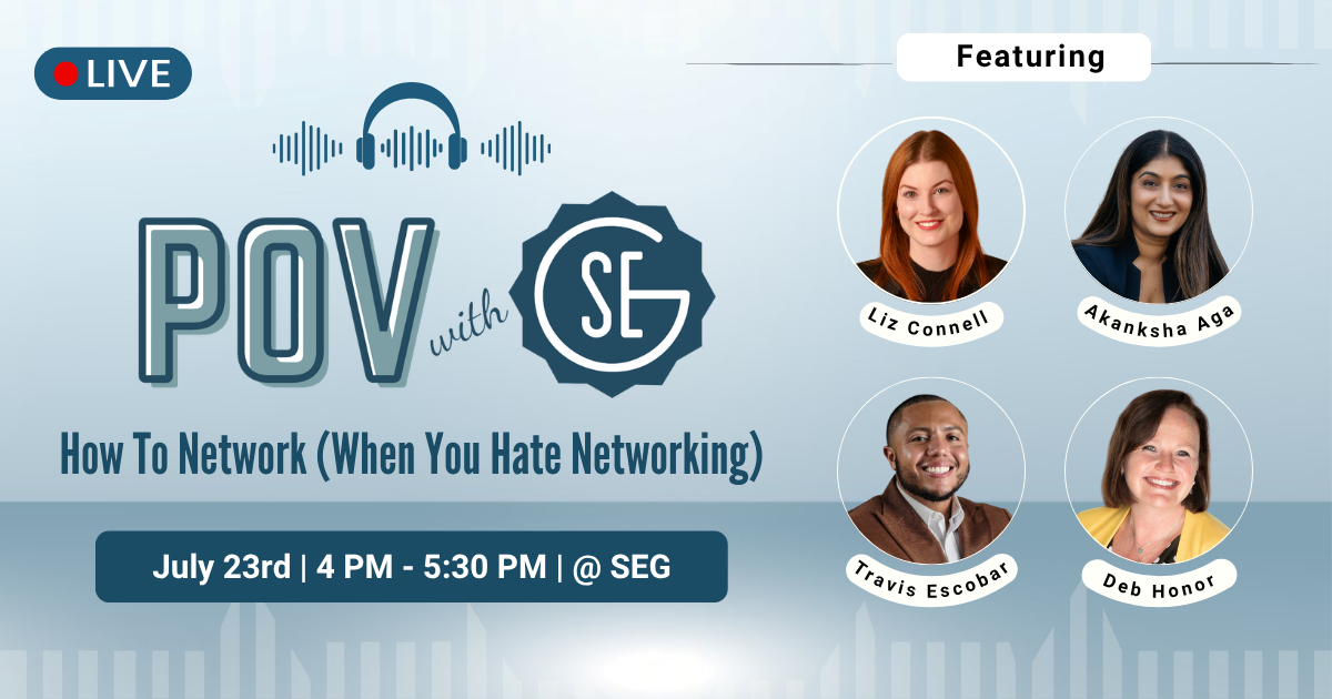 Campaign cover image for POV with SEG: How to Network (When You Hate Networking)