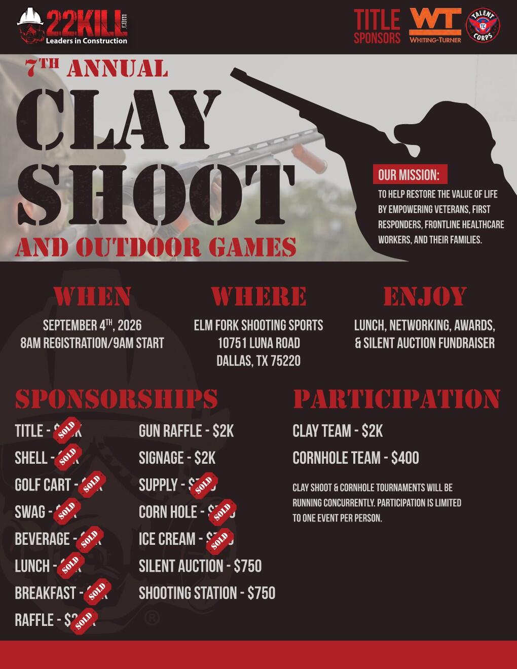 Campaign cover image for 2026 Leaders In Construction Clay Shoot & Outdoor Games