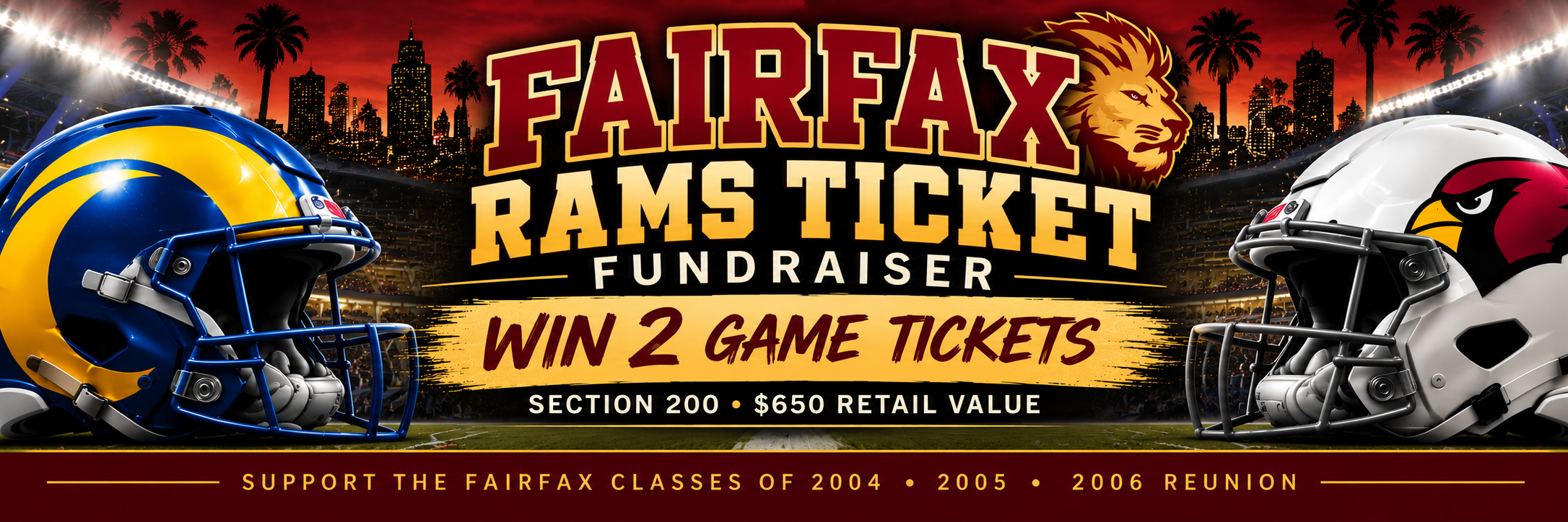 Campaign cover for Fairfax High Reunion Rams Tickets Fundraiser!
