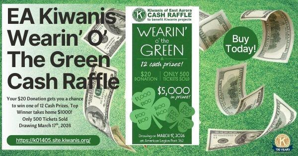 Campaign cover image for 2026 Wearing of the Green Cash Raffle