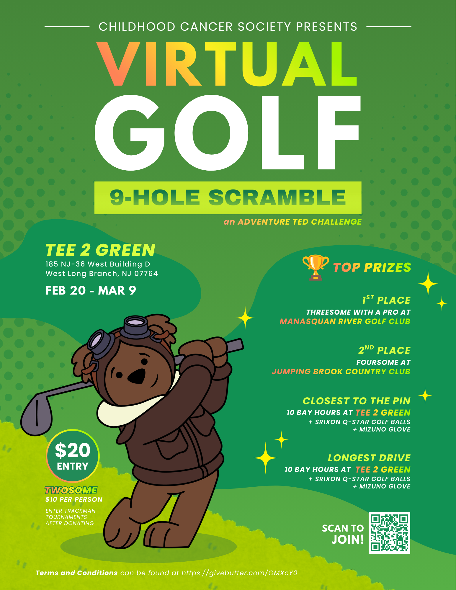 Campaign cover image for Adventure Ted’s Virtual Golf Scramble