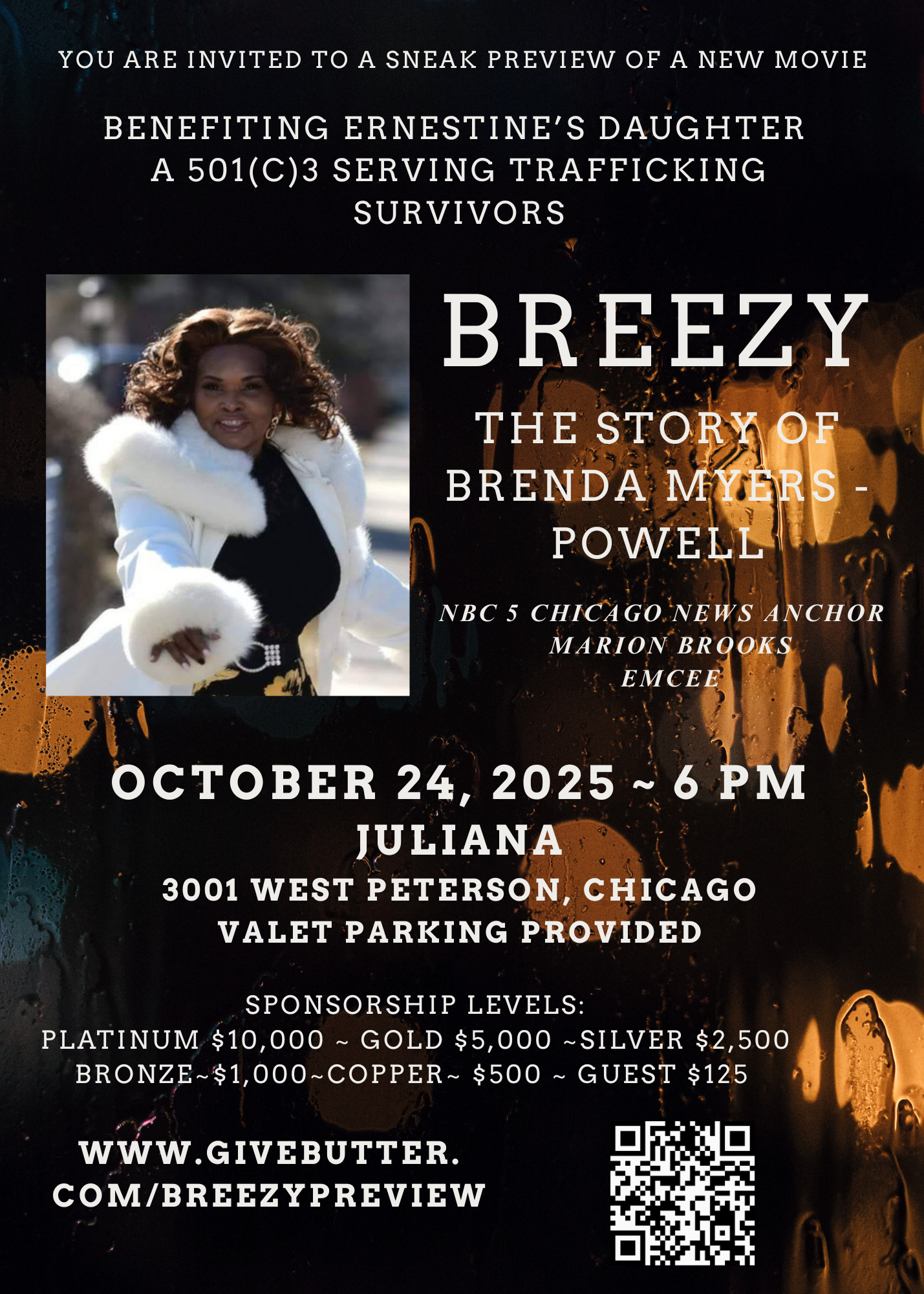 Campaign cover image for A PRIVATE PREVIEW OF BREEZY: THE STORY OF BRENDA MYERS POWELL