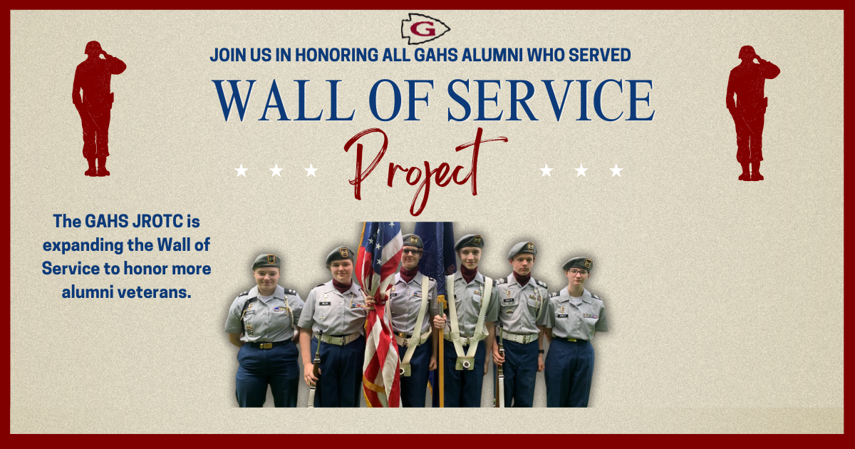 Campaign cover image for GAHS JROTC Wall of Service Project