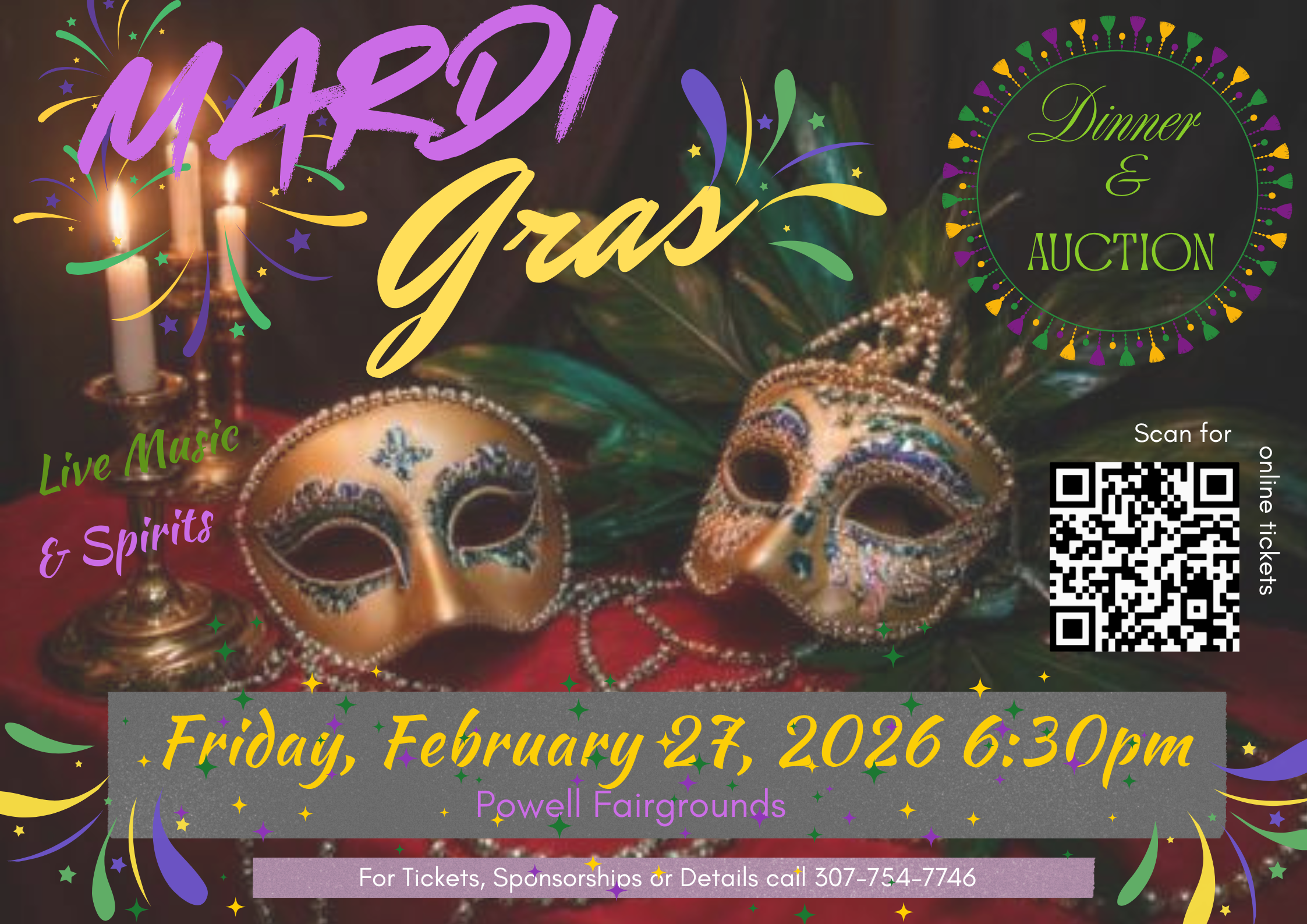 Campaign cover image for Mardi Gras Dinner and Auction