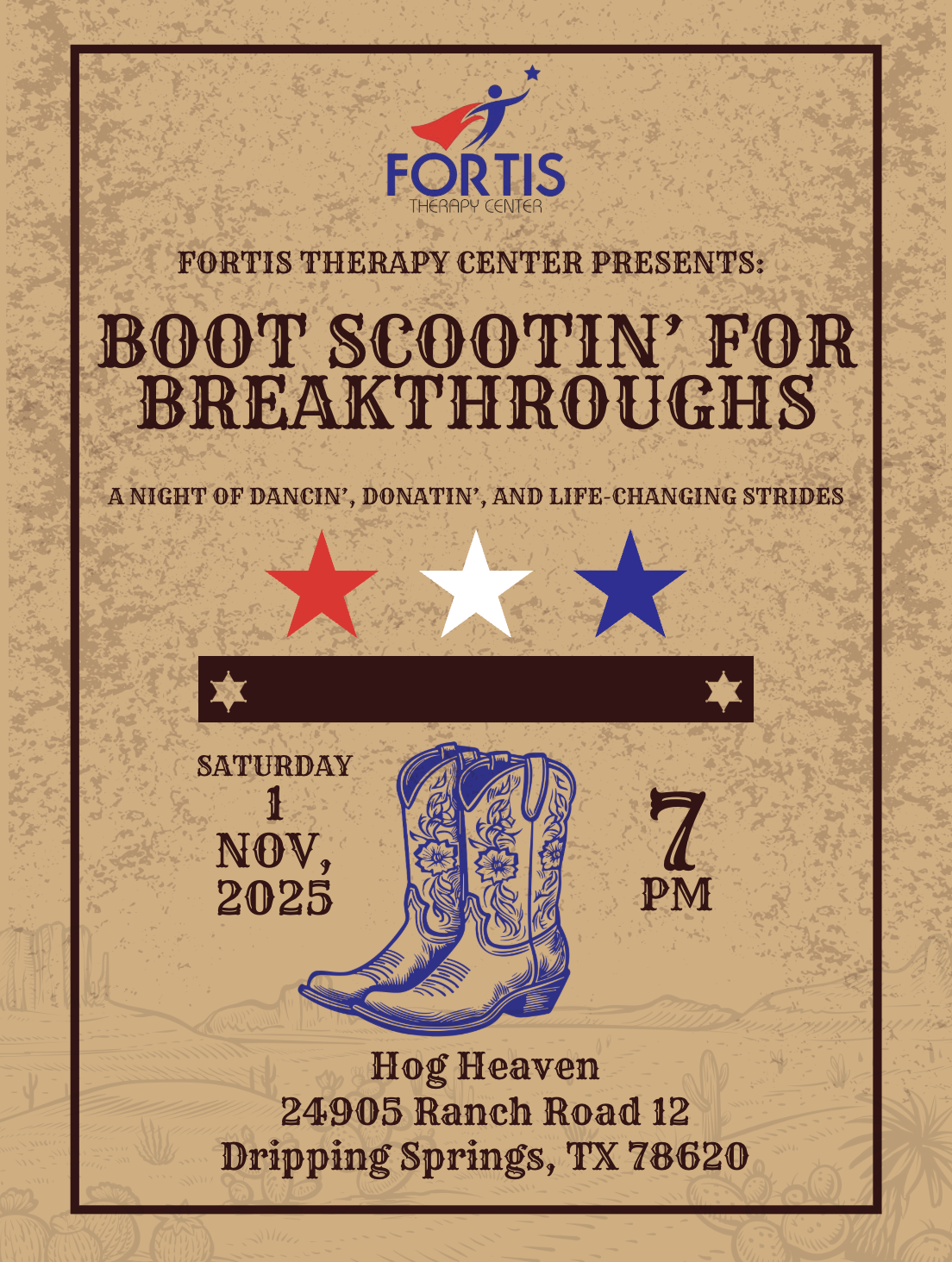 Campaign cover image for Boot Scootin' for Breakthroughs 2025