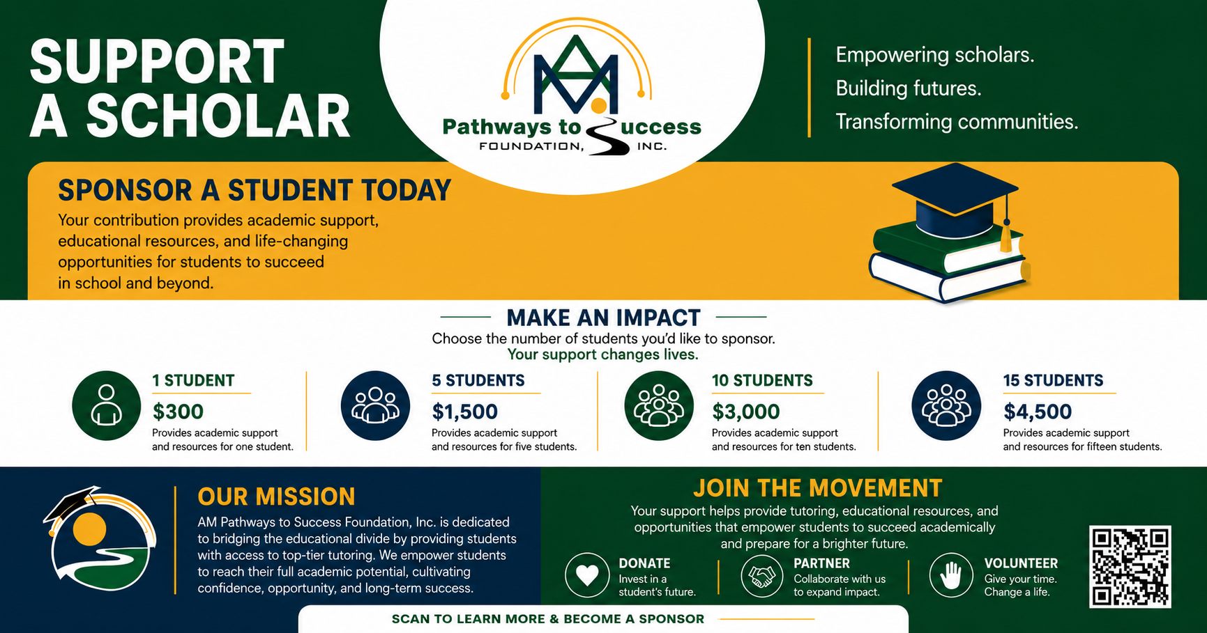 Campaign cover image for Sponsor a Student's Path to Success