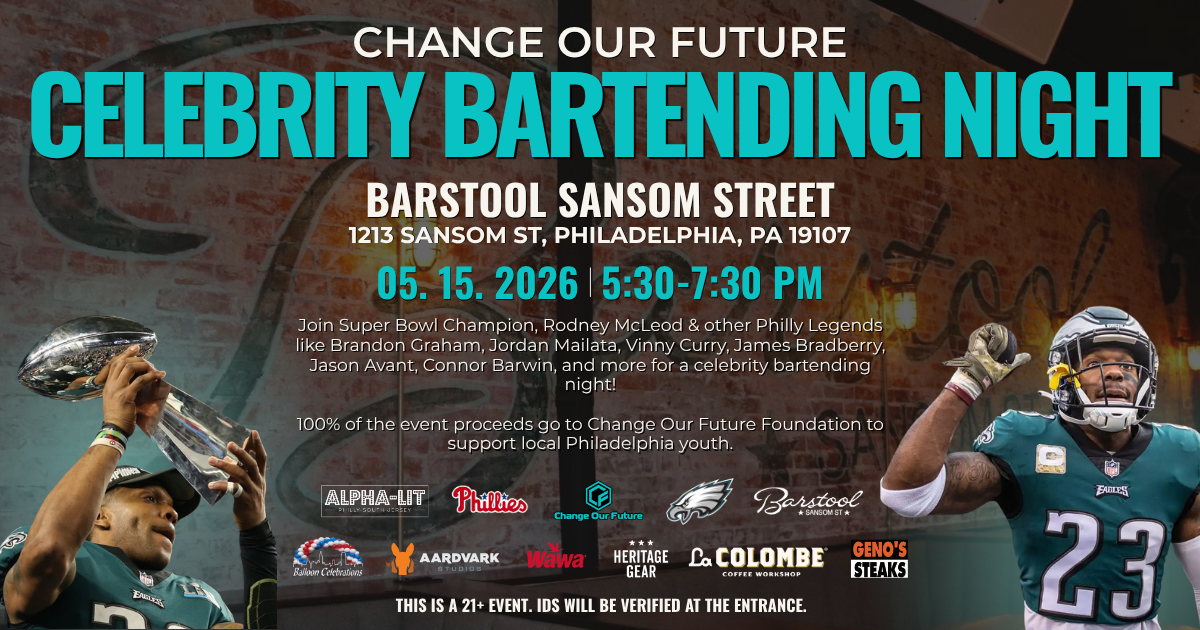 Campaign cover image for Change Our Future Celebrity Bartending Night