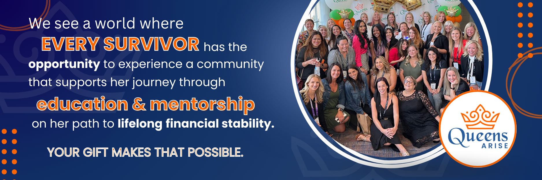 Campaign cover image for Your Gift Provides Survivors with Education & Mentorship