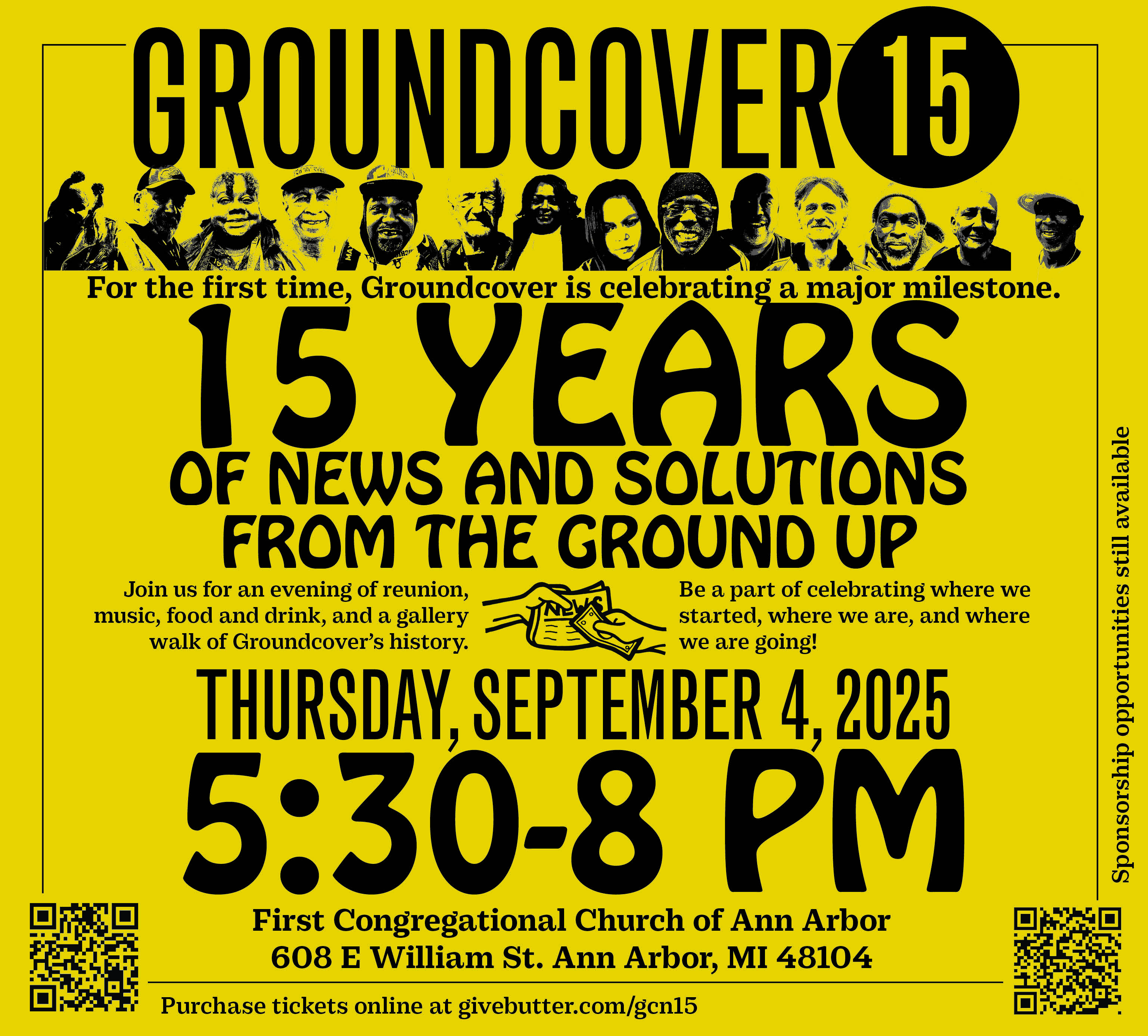 Campaign cover image for Groundcover's 15th Anniversary Celebration