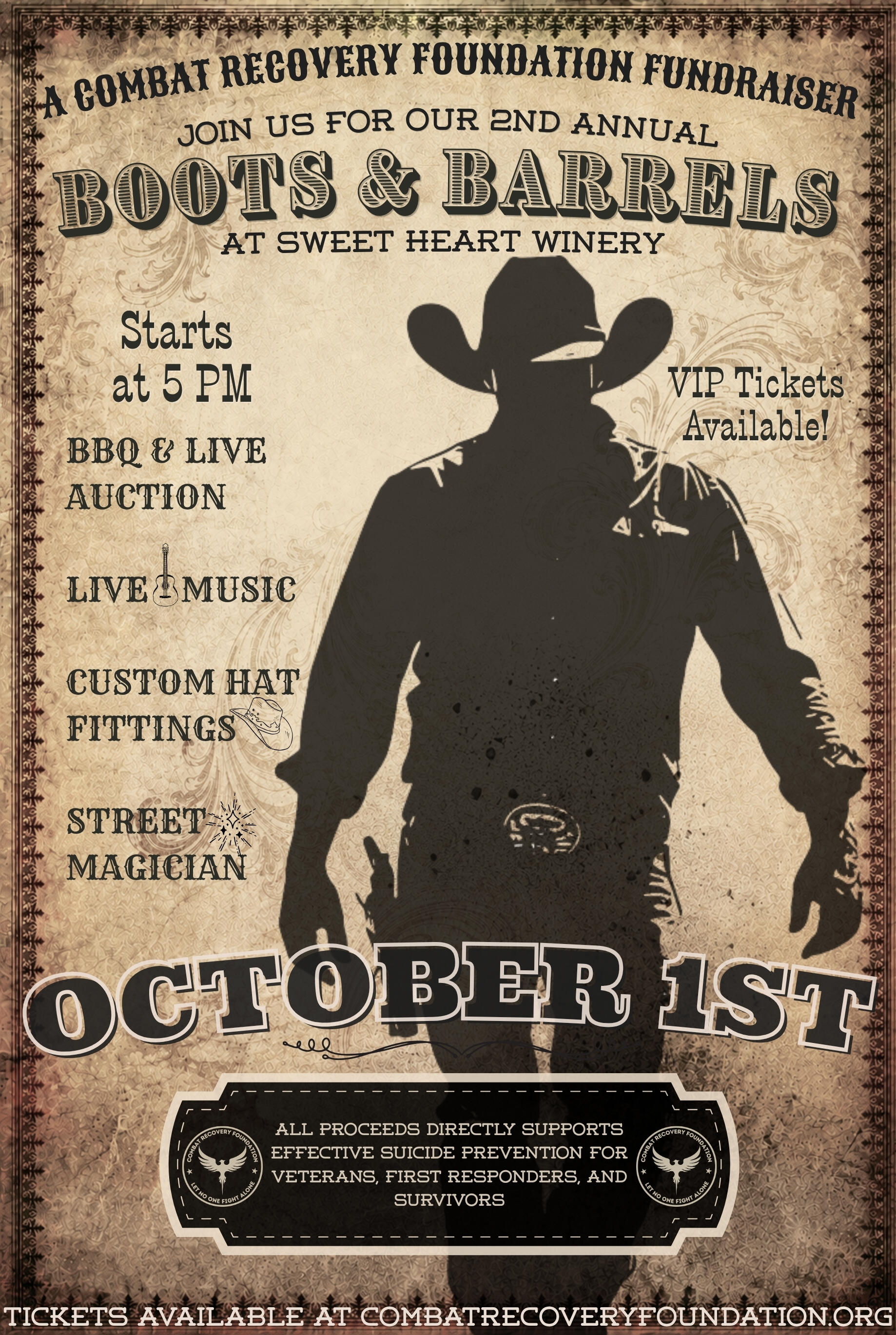 Campaign cover image for 2nd Annual Boots & Barrels Banquet