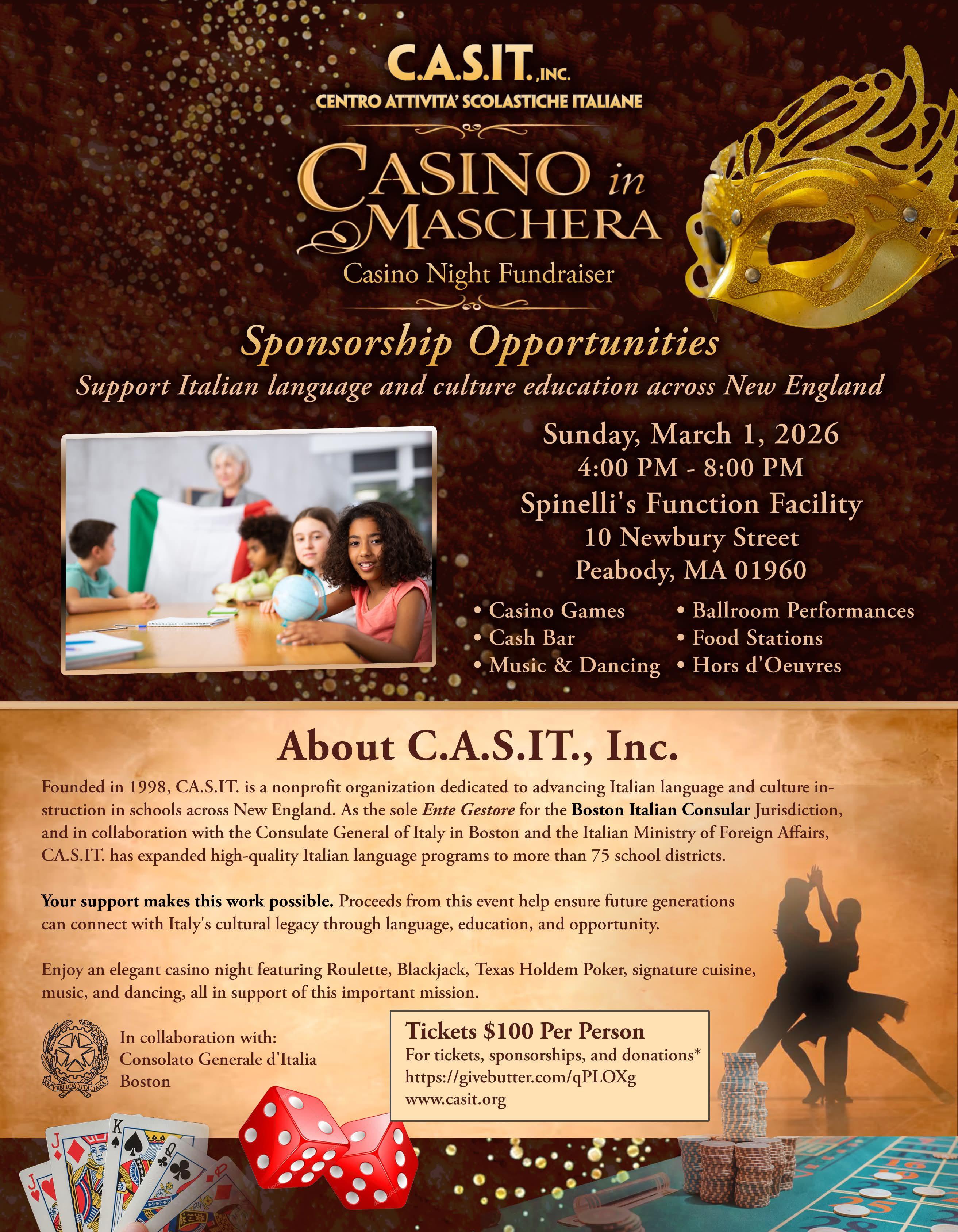 Campaign cover image for Casino in Maschera