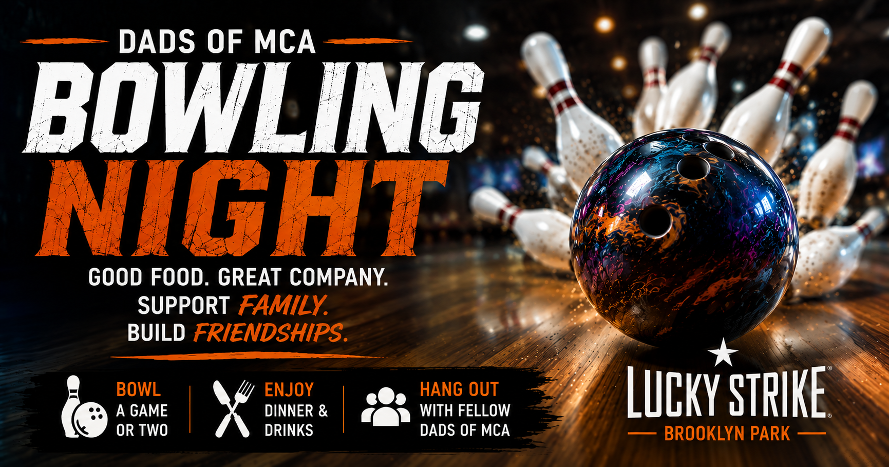 Campaign cover image for DADS OF MCA: BOWLING NIGHT