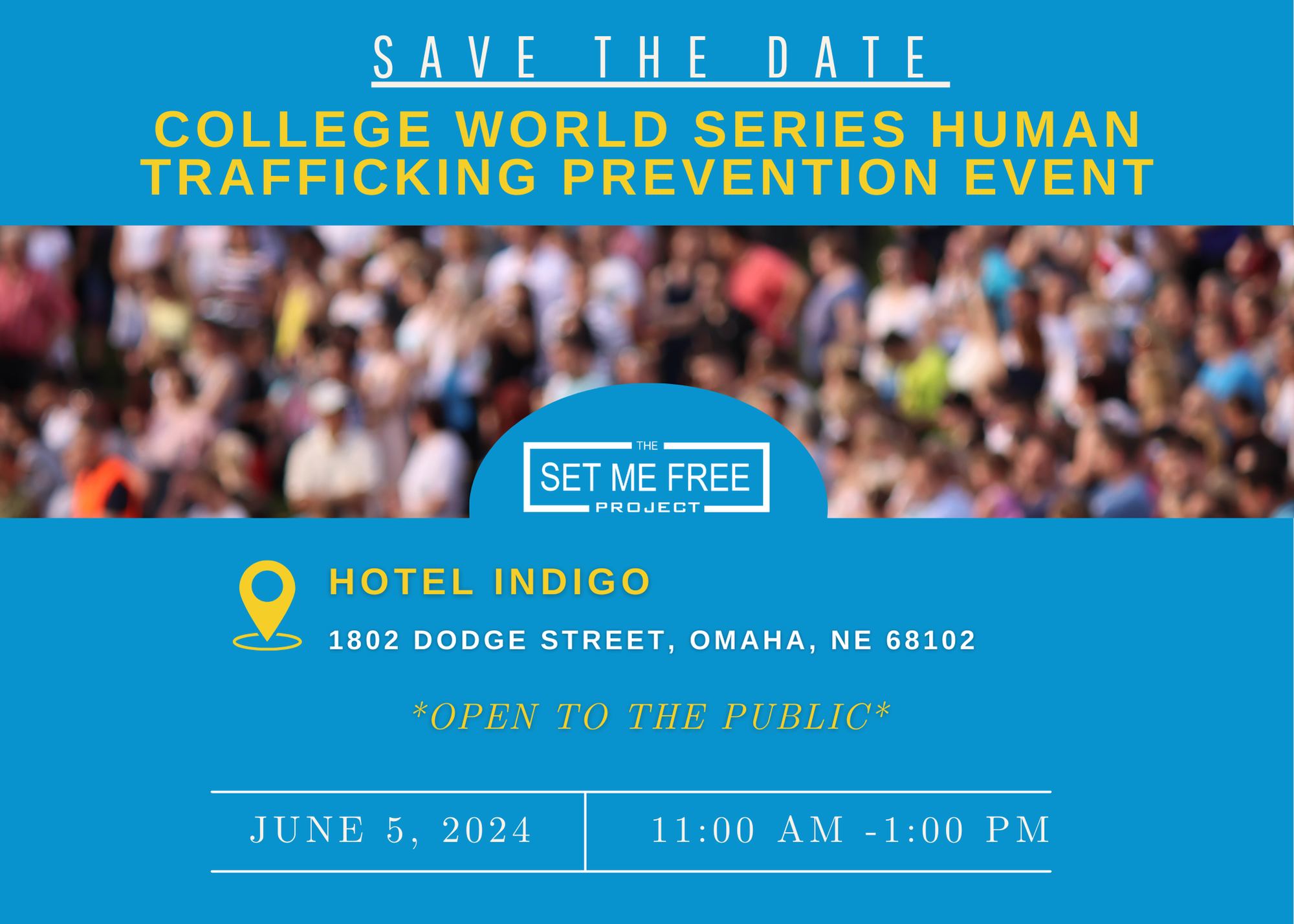 Campaign cover image for College World Series Human Trafficking Prevention Event