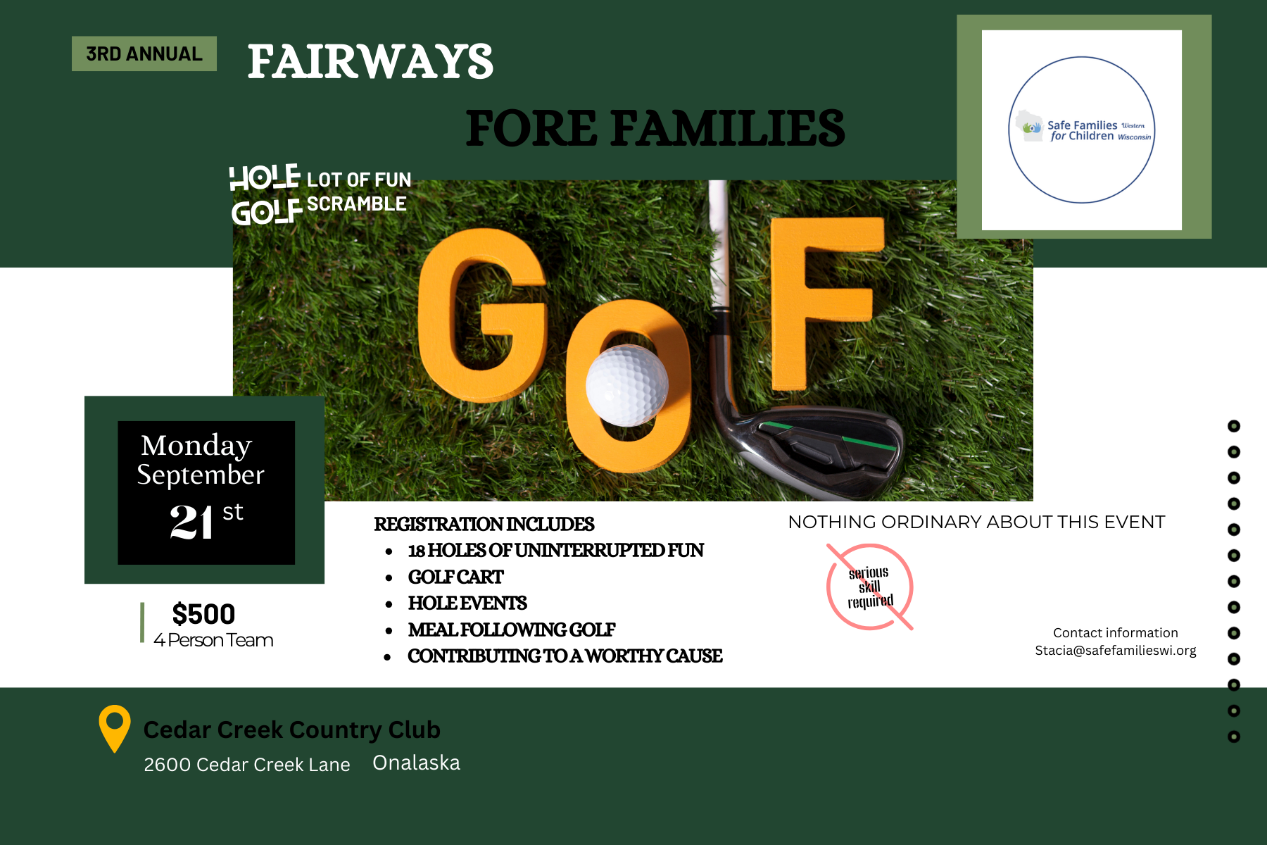 Campaign cover image for 2026 Fairways Fore Families