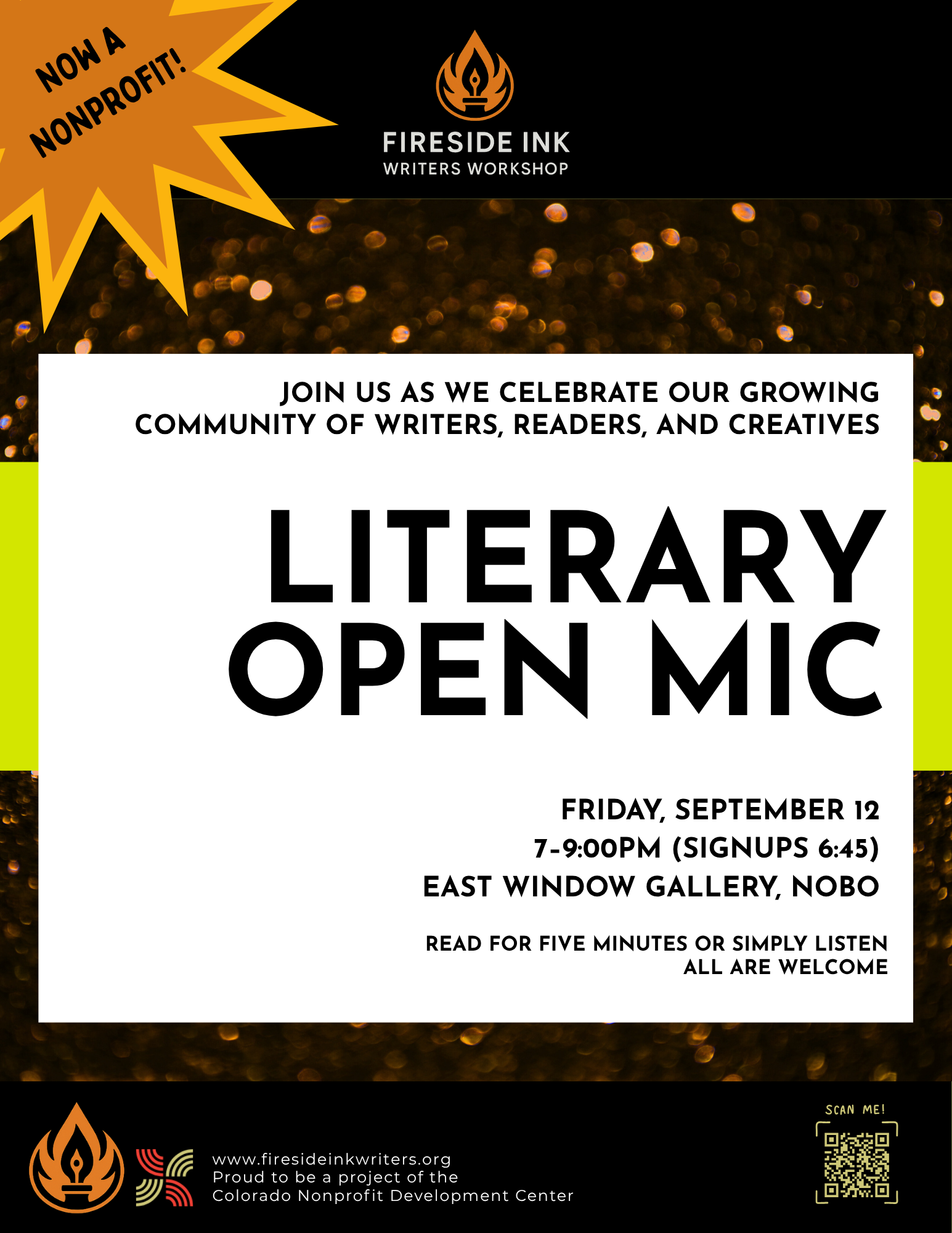 Campaign cover image for Fall Launch & Open Mic