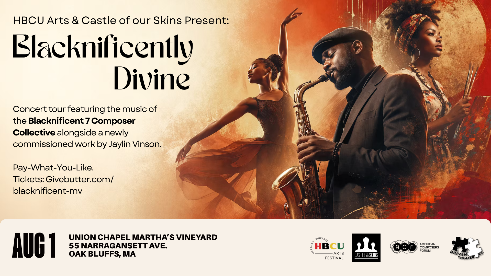 Campaign cover image for Blacknificently Divine Martha's Vineyard Concert