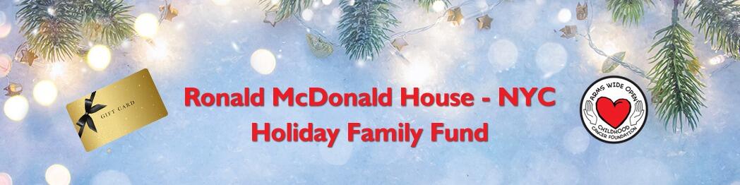 Campaign cover image for Ronald McDonald House - NYC Holiday Family Fund