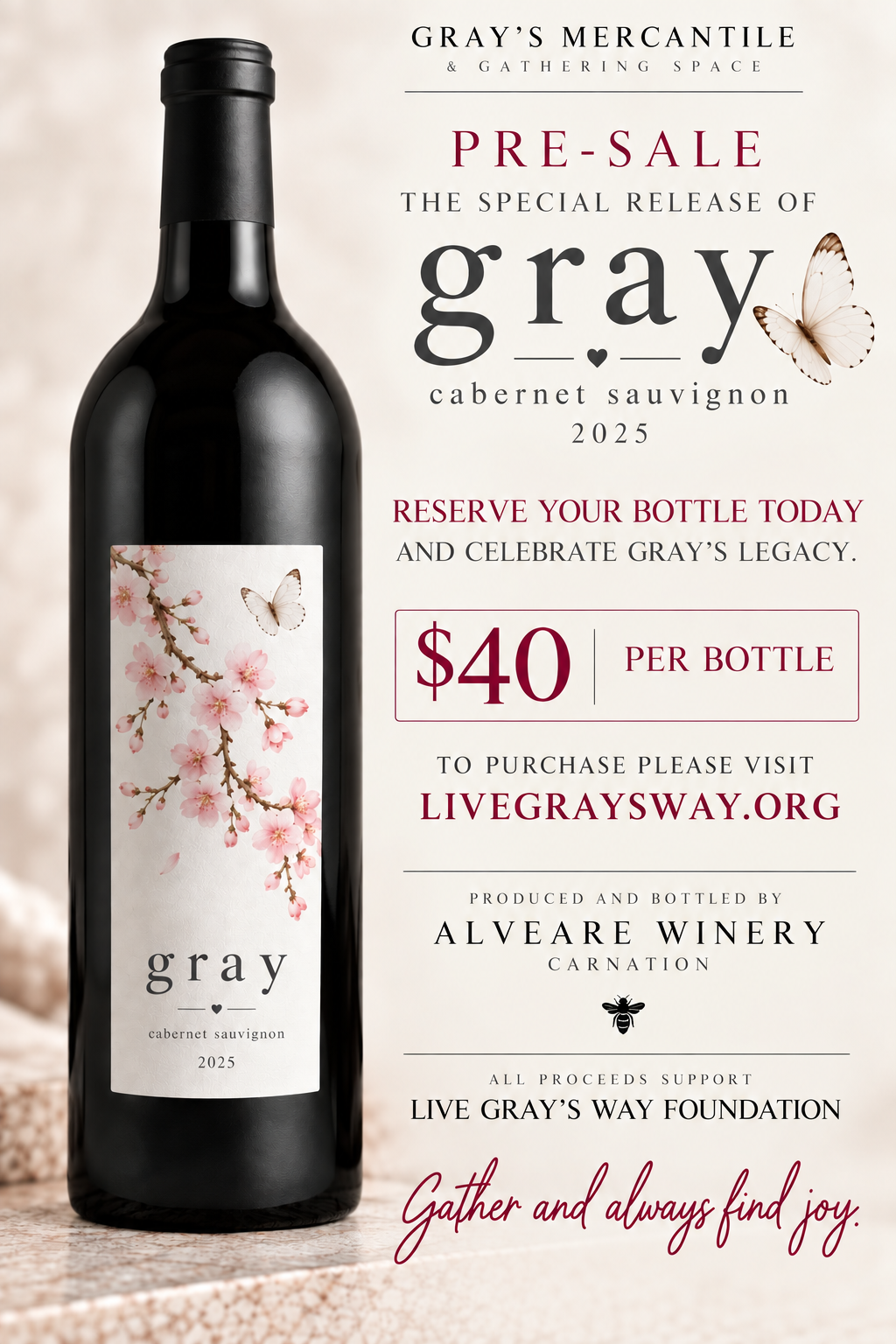 Campaign cover image for Special Release of Gray - 2025 Cabernet Sauvignon