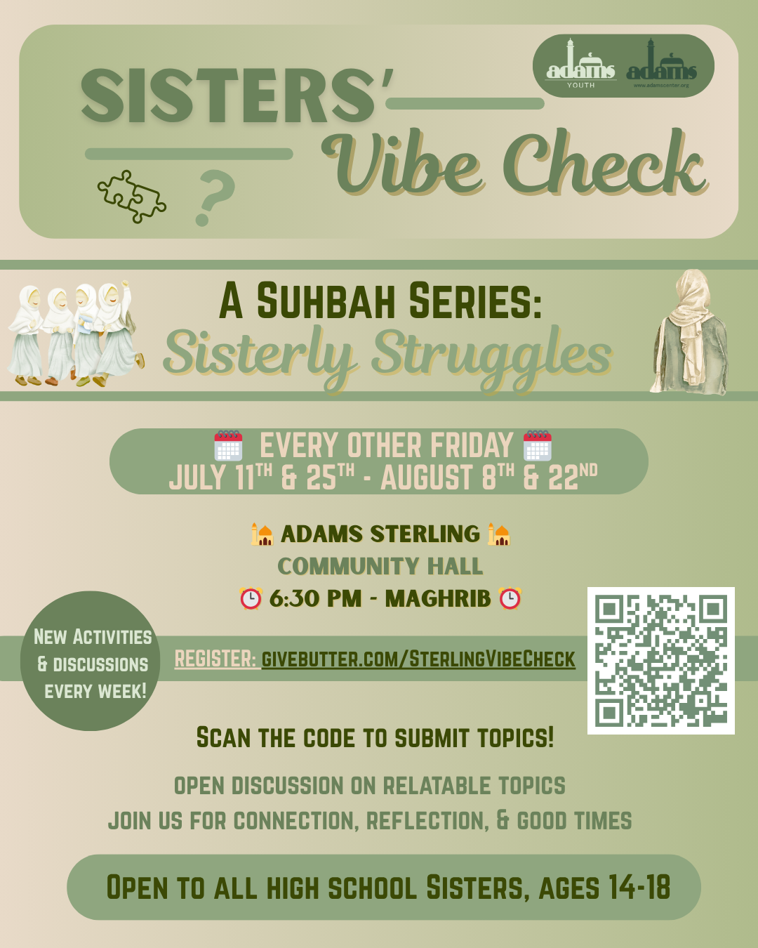 Campaign cover image for Sterling Youth: Sisters' Vibe Check