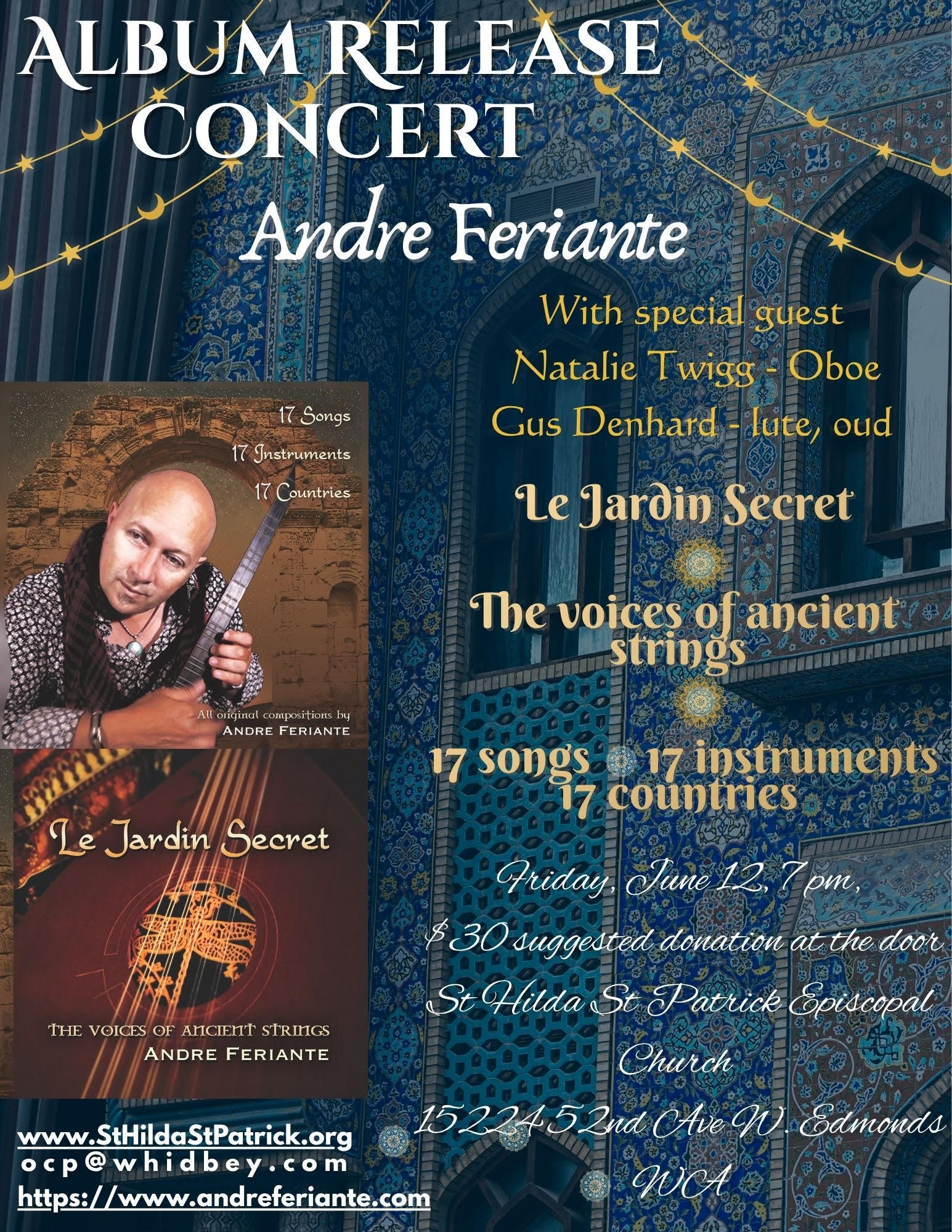 Campaign cover image for Andre Feriante - Album Release Concert - Le Jardin Secret